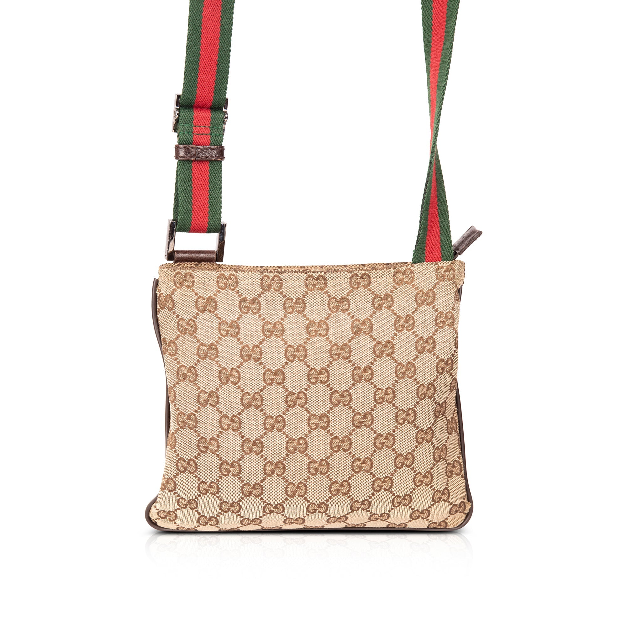 Gucci Small GG Canvas Web Crossbody Bag