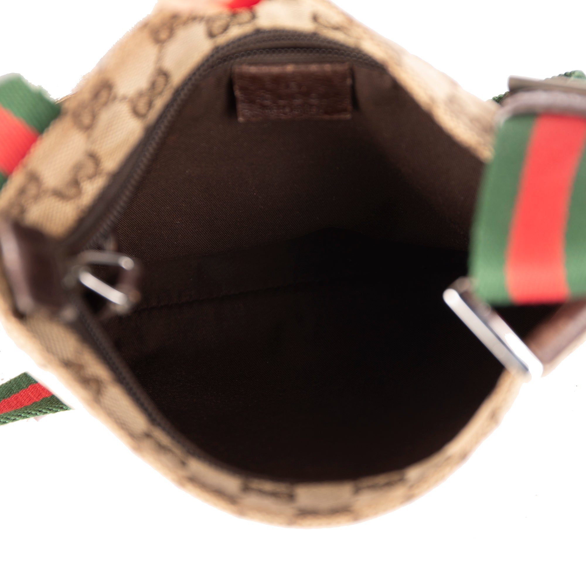 Gucci Small GG Canvas Web Crossbody Bag