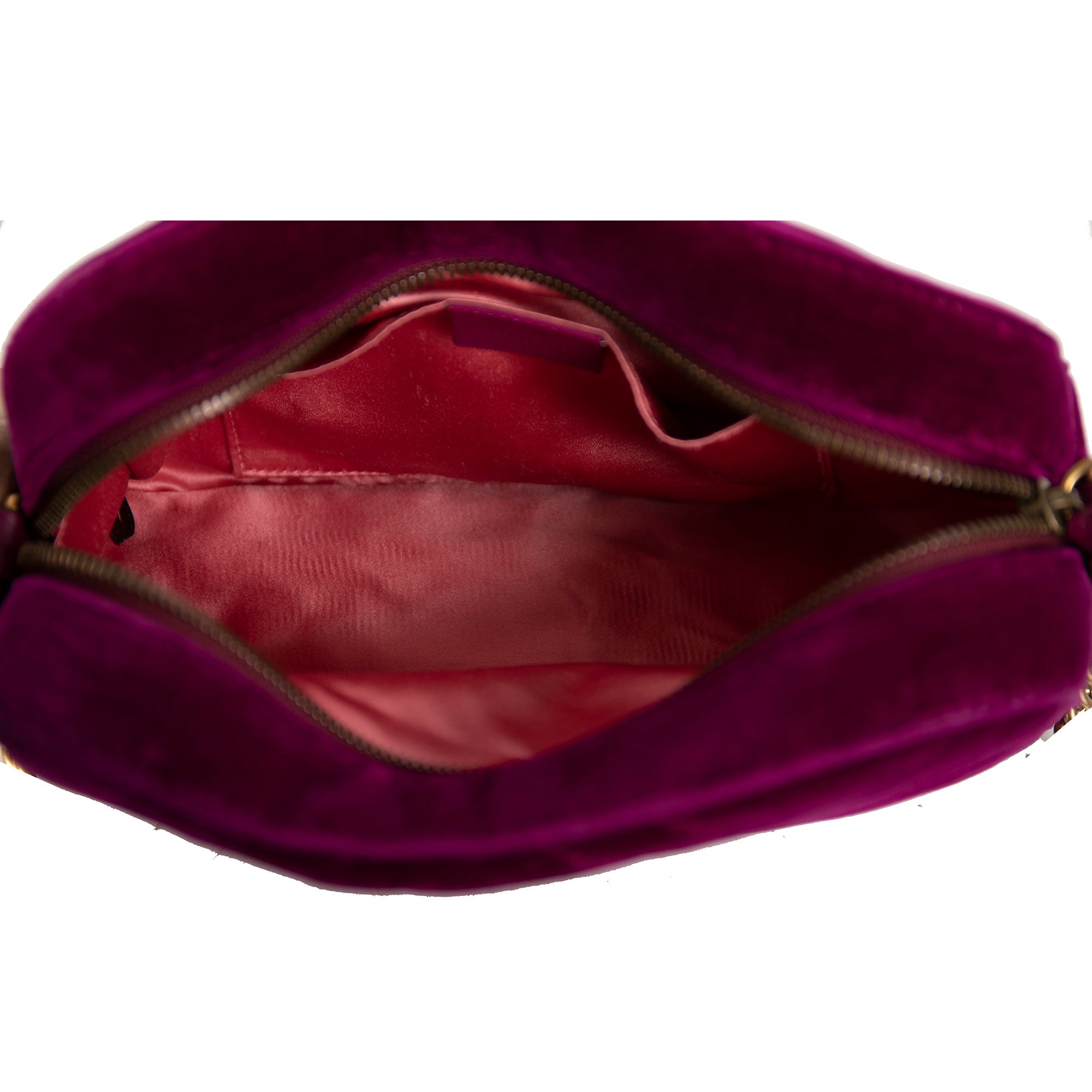 Gucci Small GG Marmont Matelasse Velvet Shoulder Bag