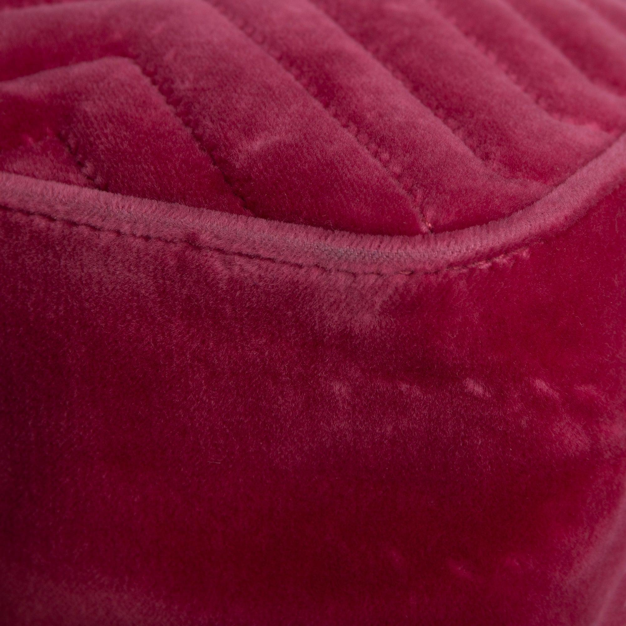 Gucci Small GG Marmont Matelasse Velvet Shoulder Bag