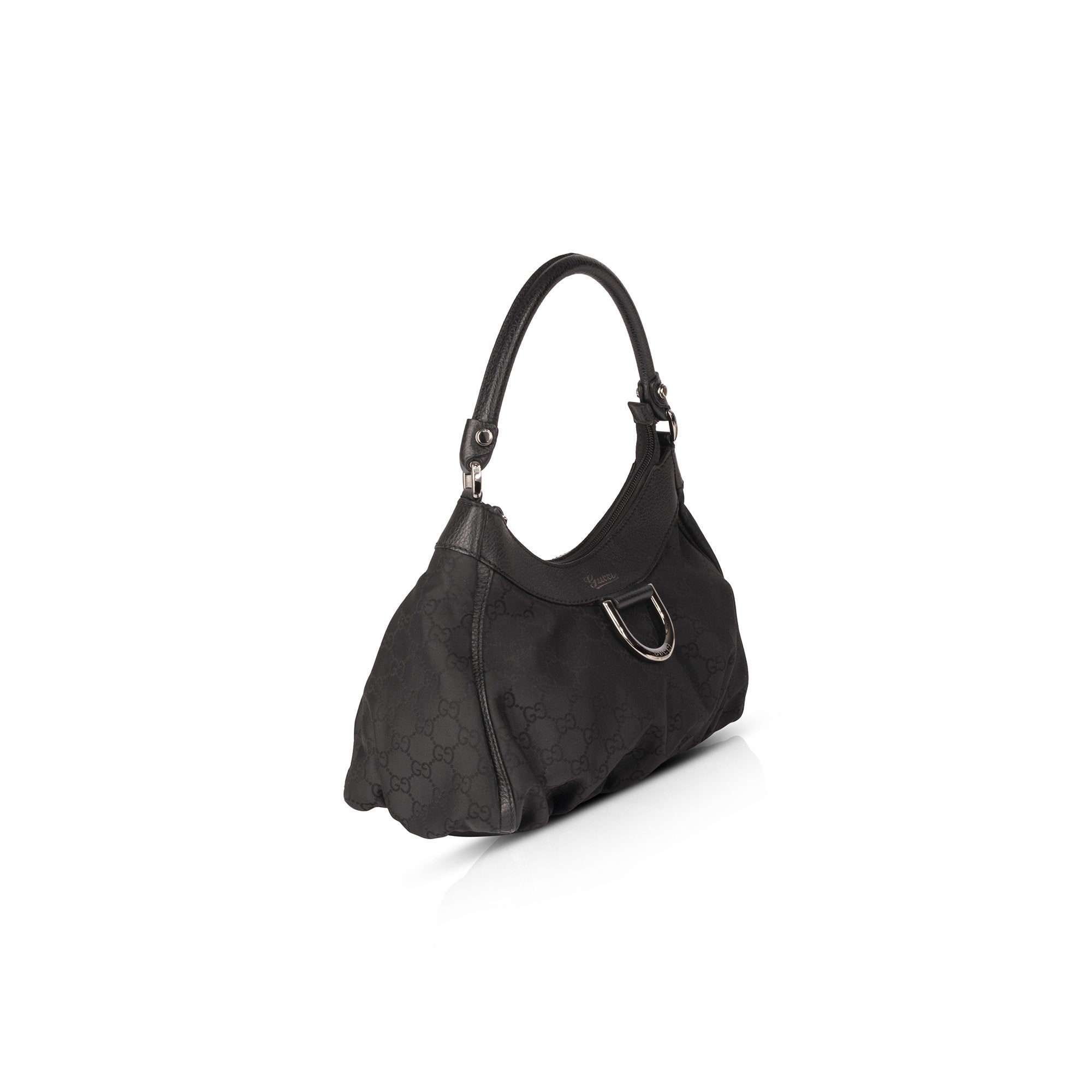 Gucci Small GG Nylon Abbey D-Ring Hobo