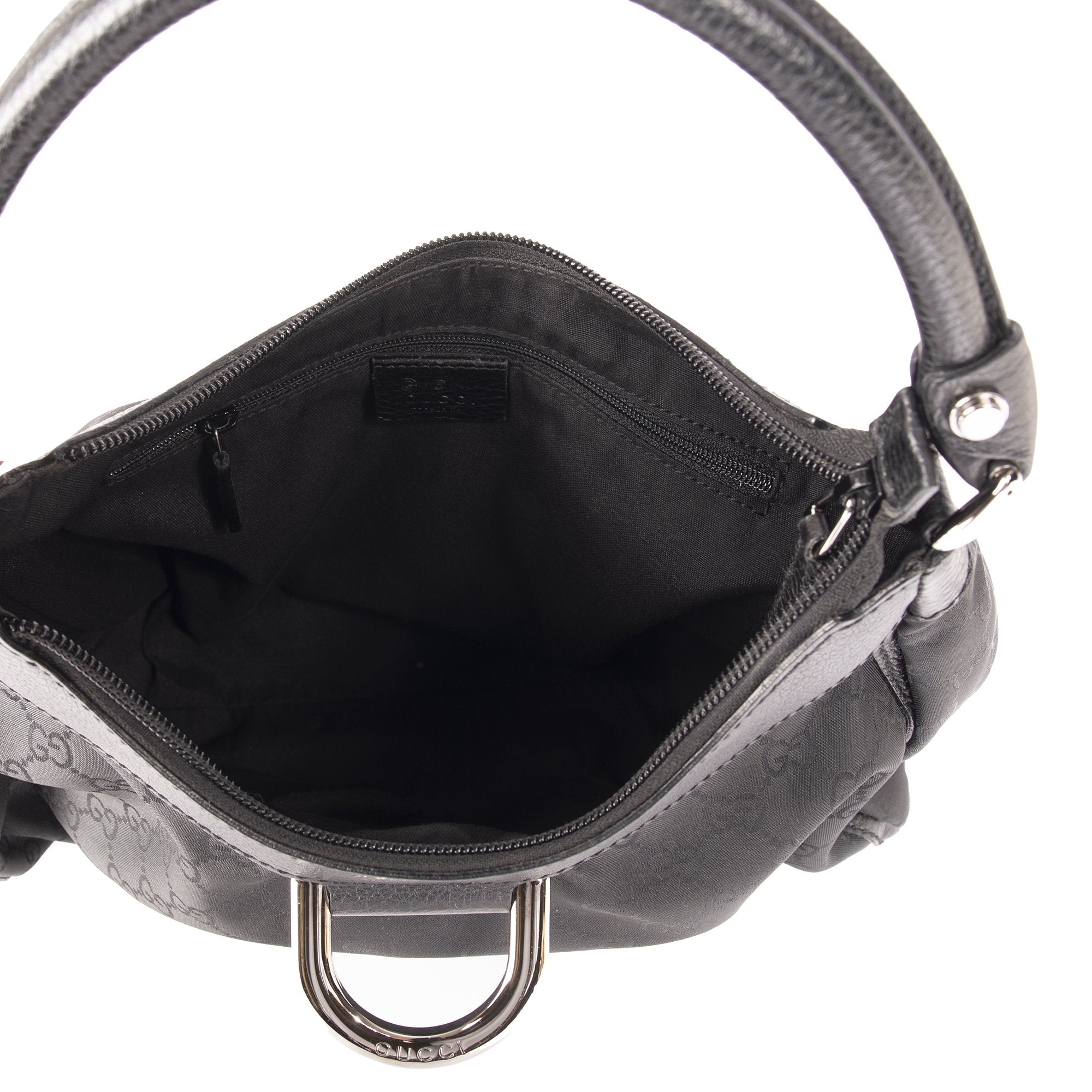 Gucci Small GG Nylon Abbey D-Ring Hobo