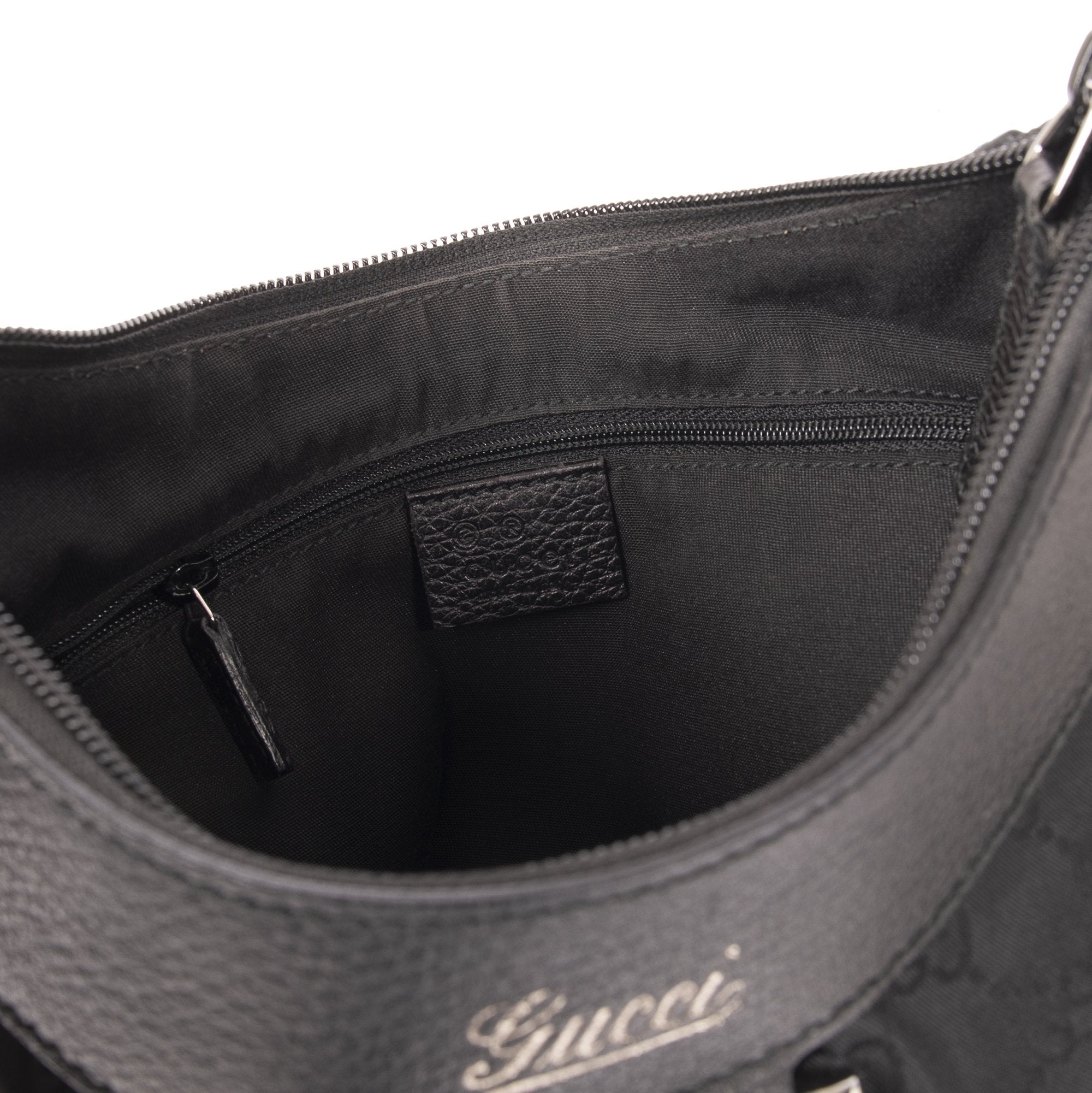 Gucci Small GG Nylon Abbey D-Ring Hobo