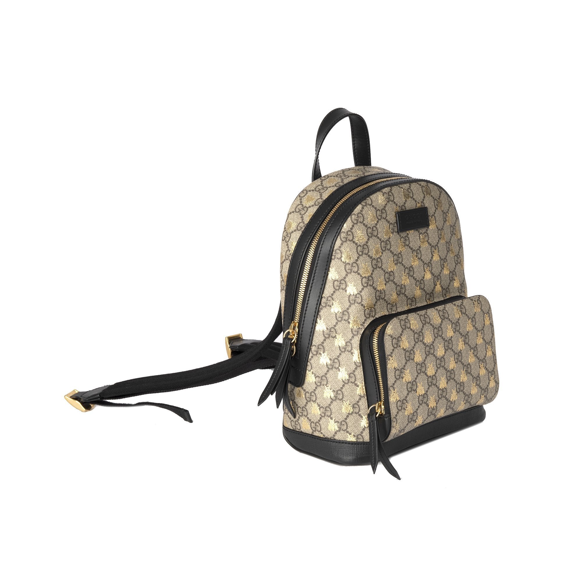 Gucci Small GG Supreme Bee Backpack – OLIVER'S