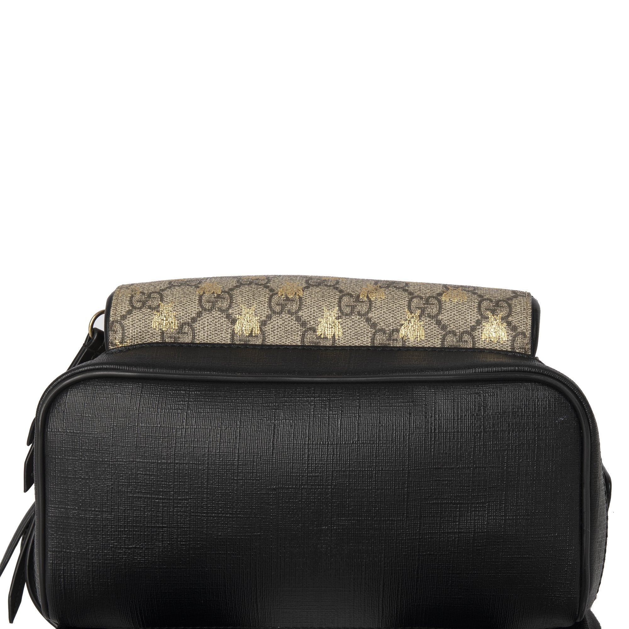 gucci mini backpack with bee Gucci Small GG Supreme Bee Backpack – OLIVER'S