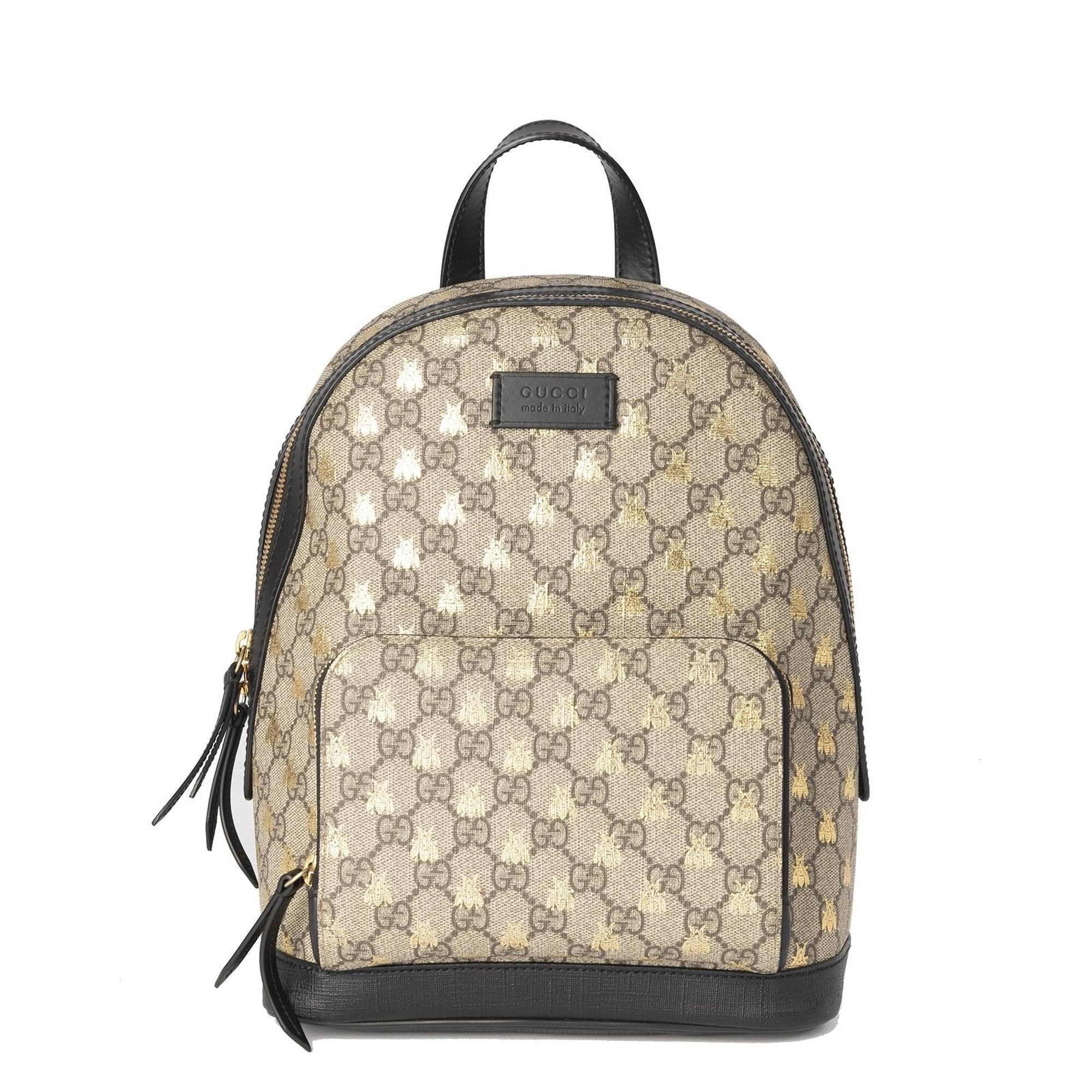 Gucci Small GG Supreme Bee Backpack