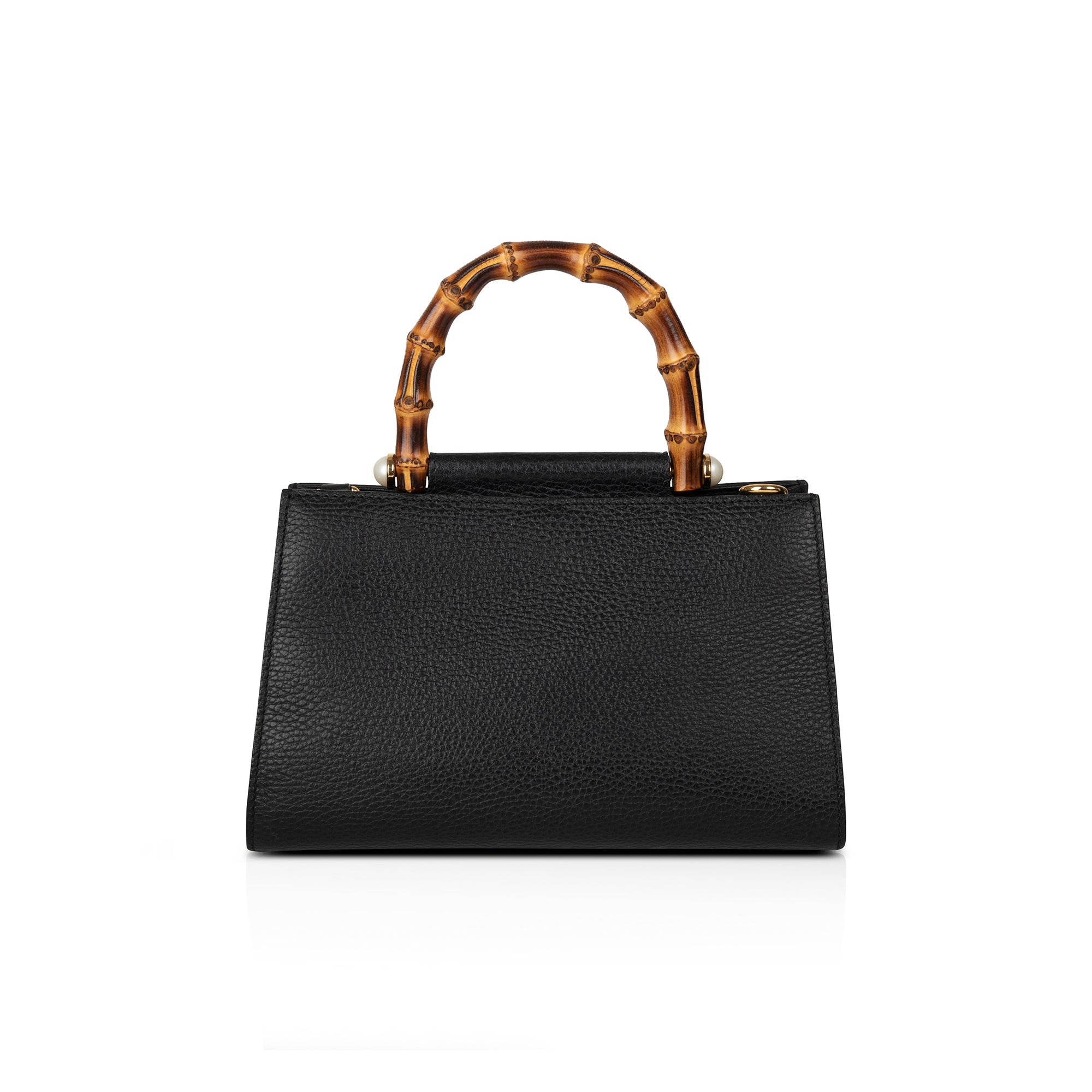 Gucci Small Nymphaea Web Bamboo Top Handle Bag