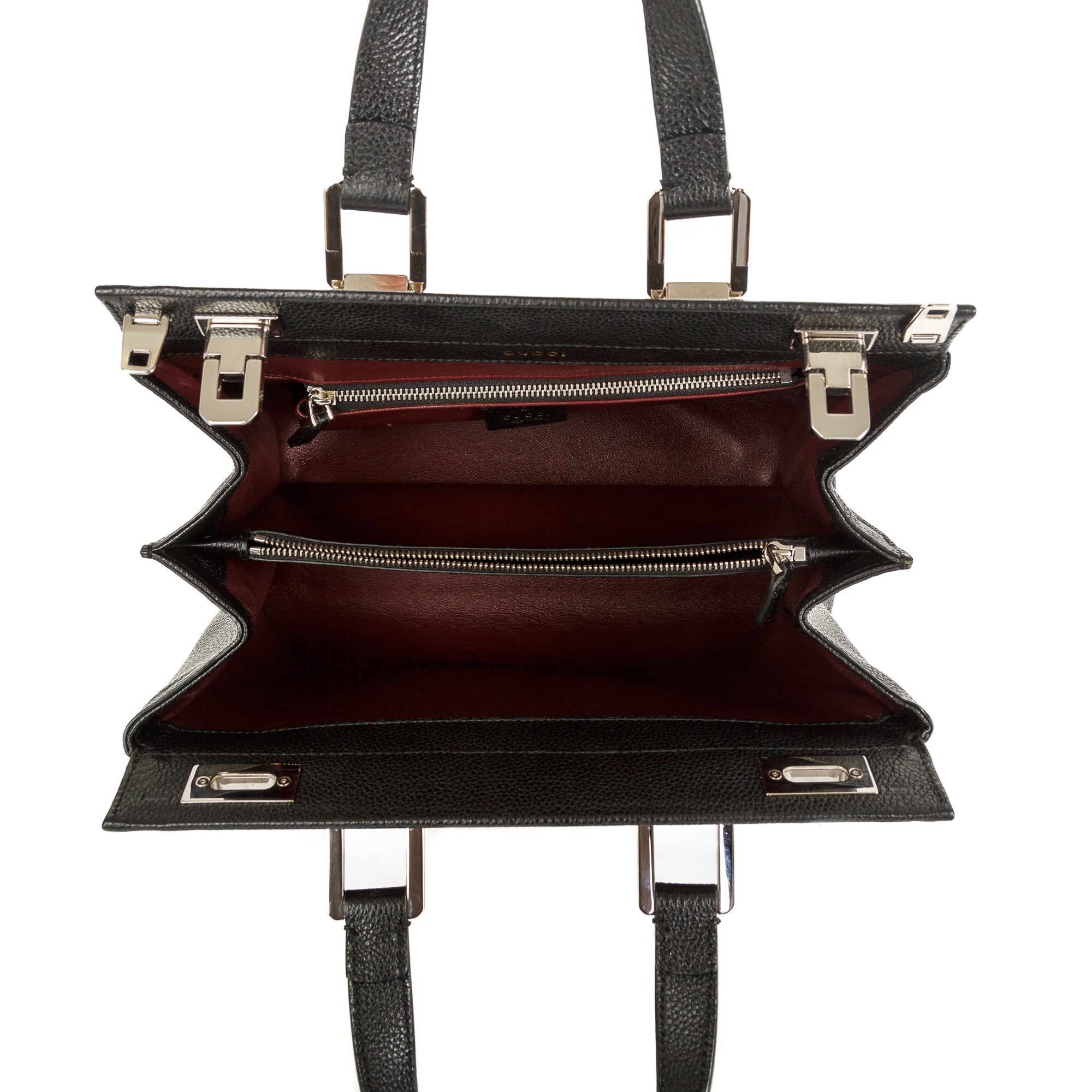 Gucci Small Zumi Leather Top Handle Bag w/ Strap