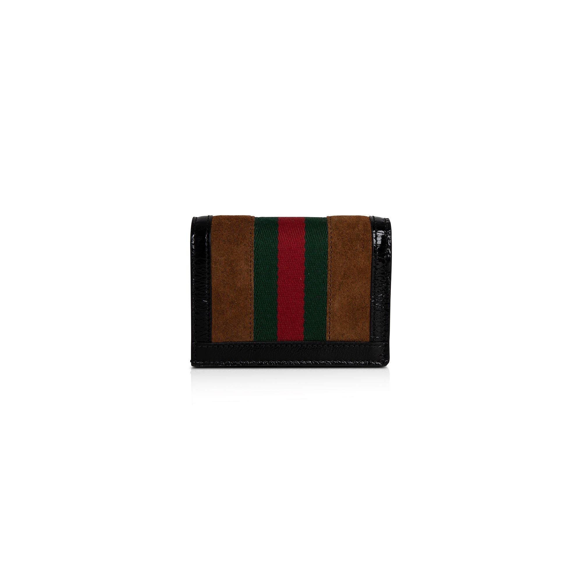 Gucci Suede Ophidia GG Card Case Wallet w/ Box