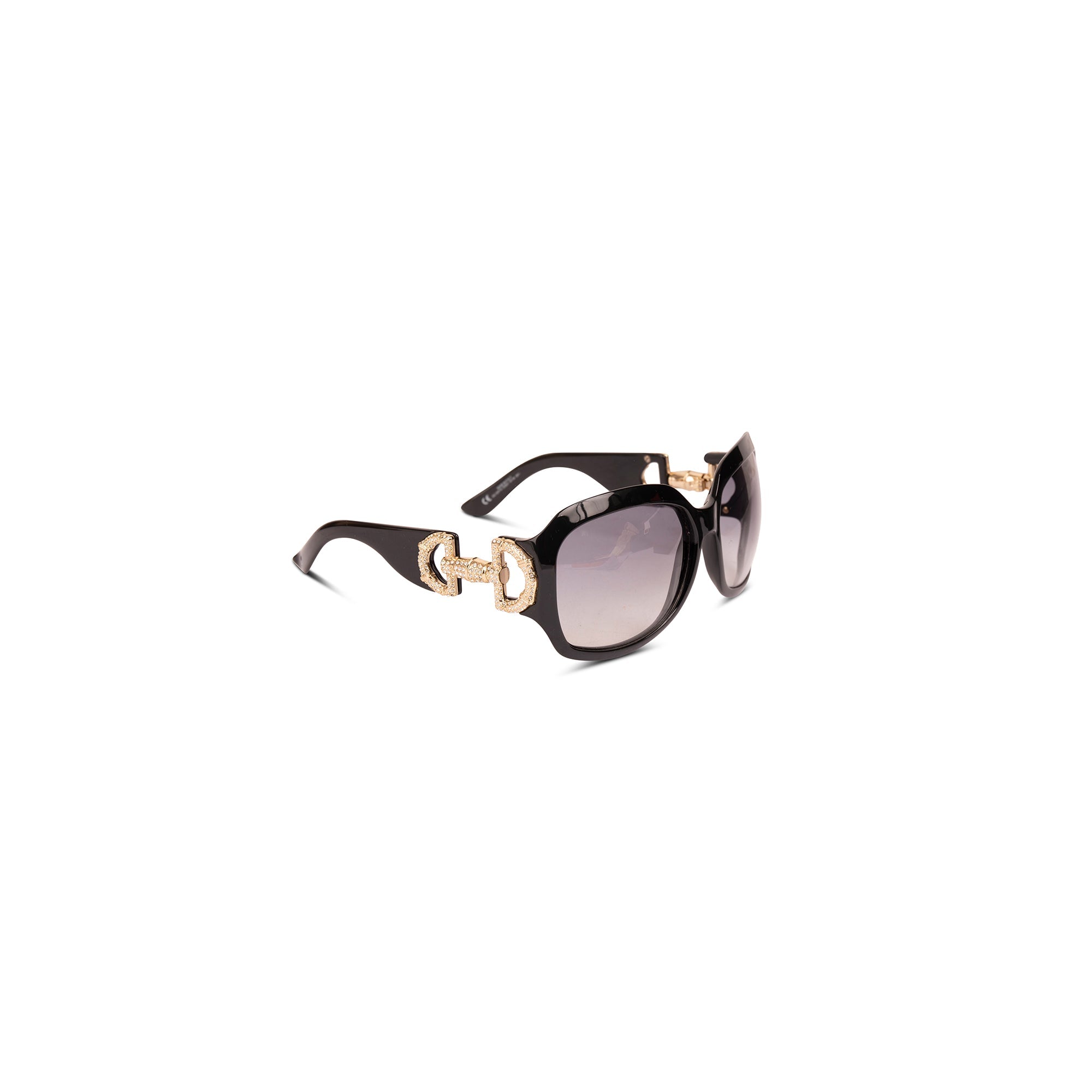 Gucci Swarovski Crystal Horsebit Sunglasses w/ Case