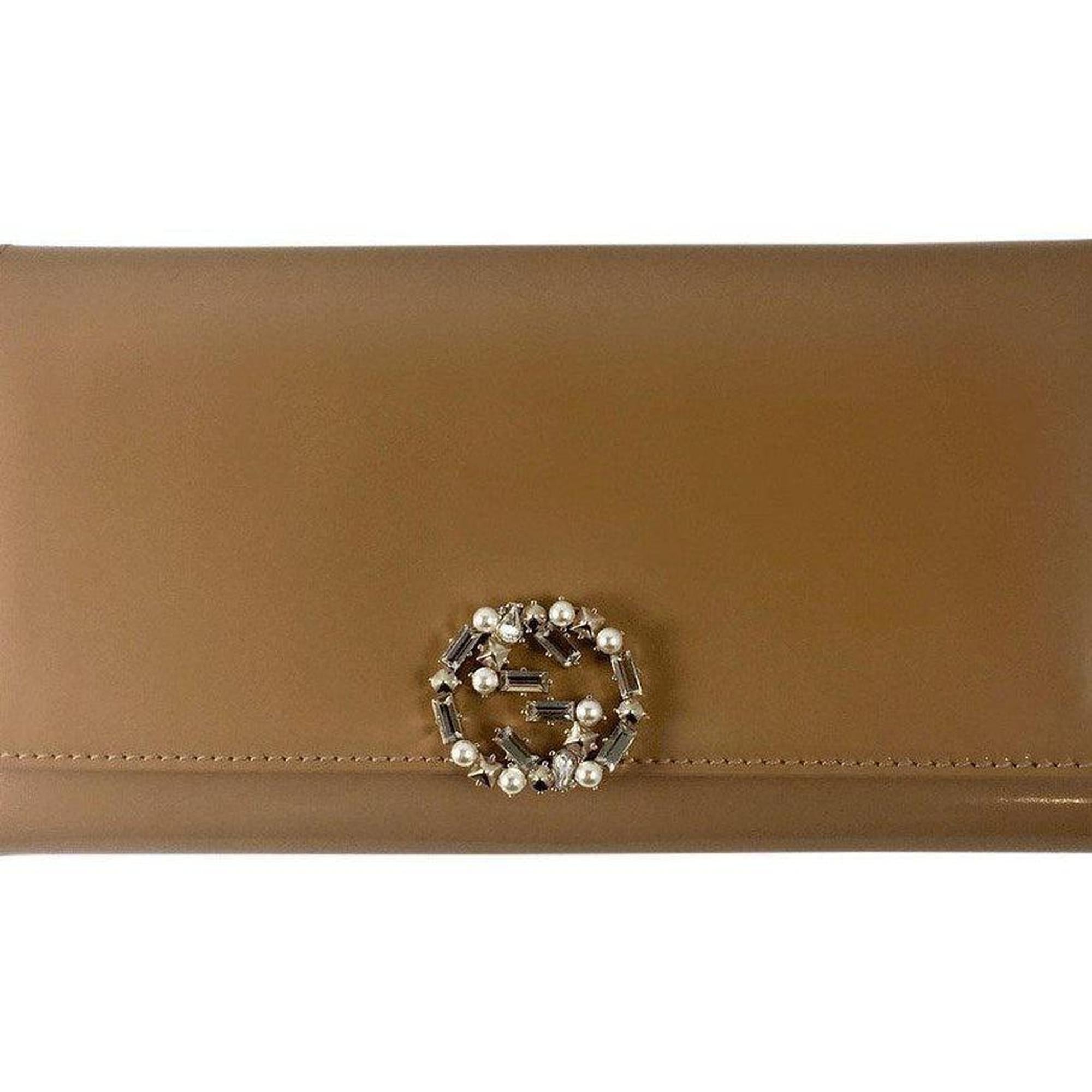 Gucci Tan Colour Sparkling Polished Continental Wallet