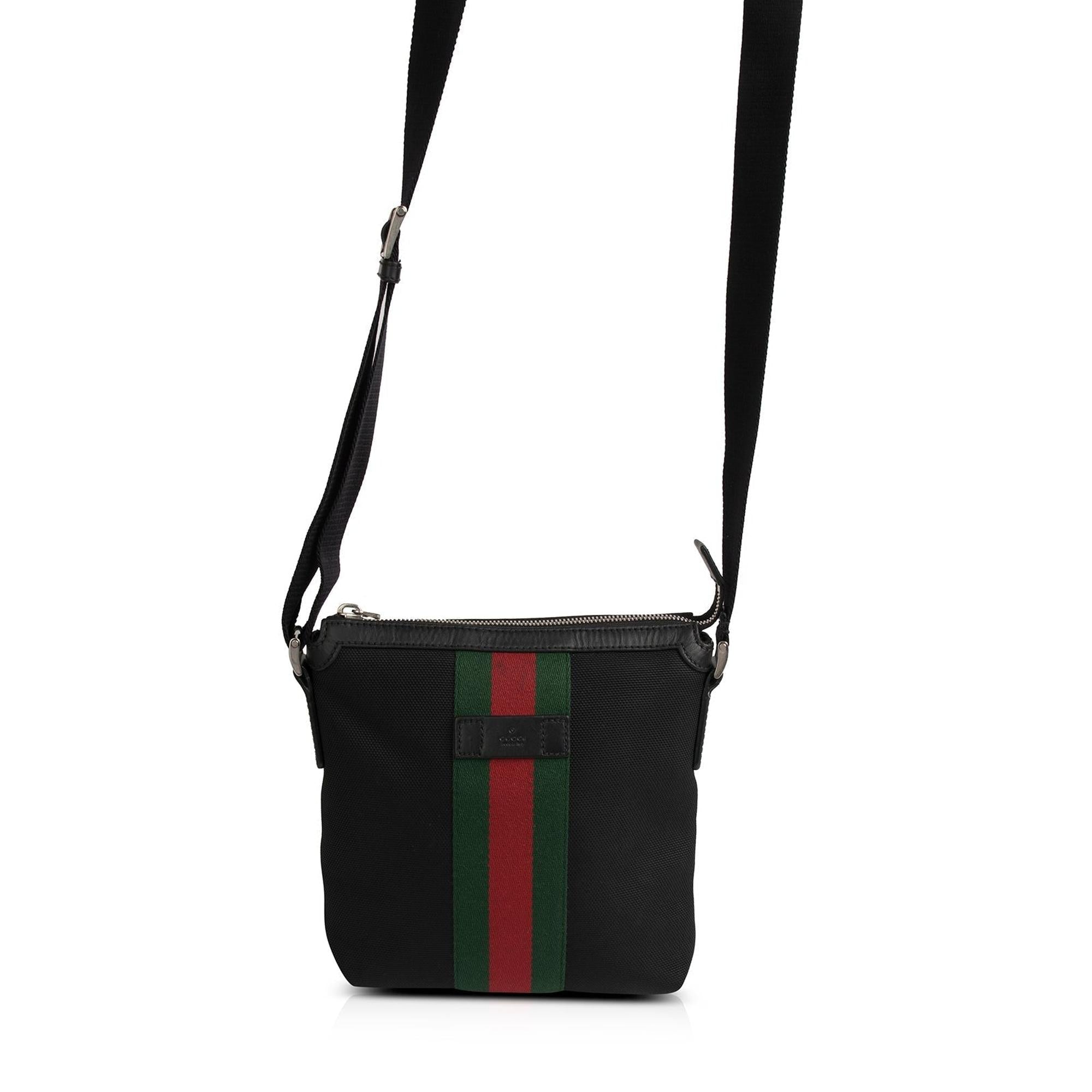 Gucci Techno Canvas Web Messenger Bag