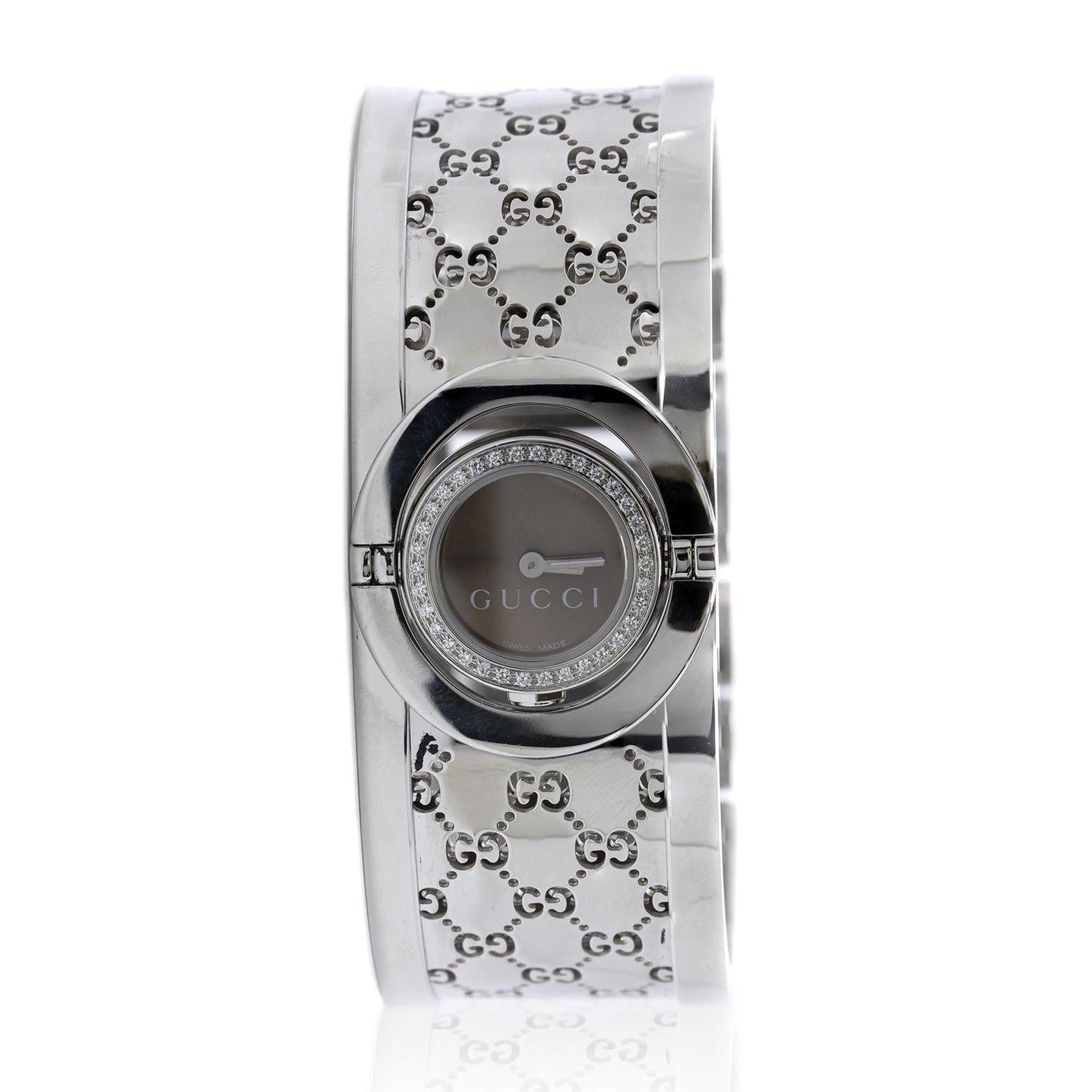 Gucci Twirl Watch with Diamond Bezel