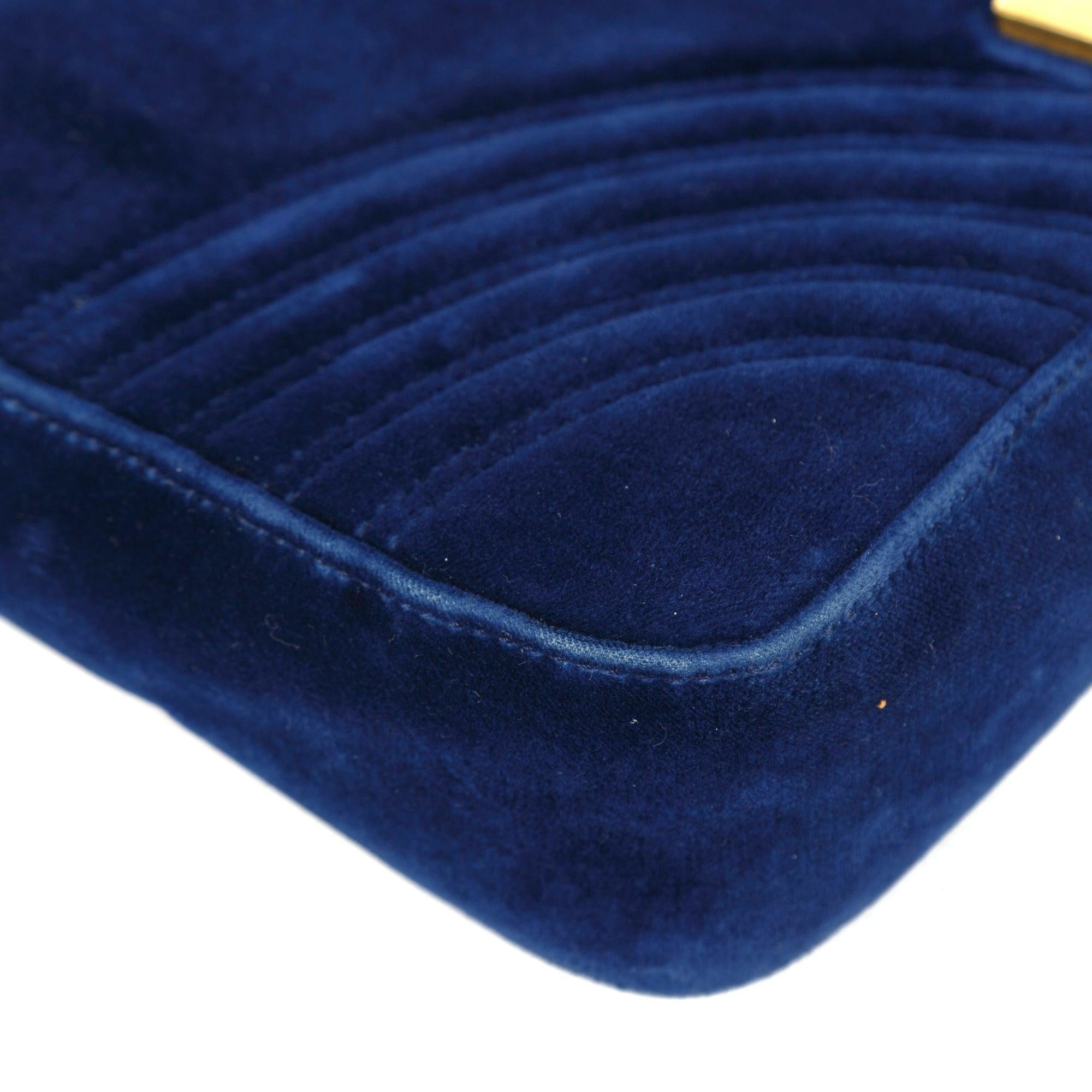 Gucci Velvet Matelasse GG Marmont Medium Shoulder Bag – Oliver