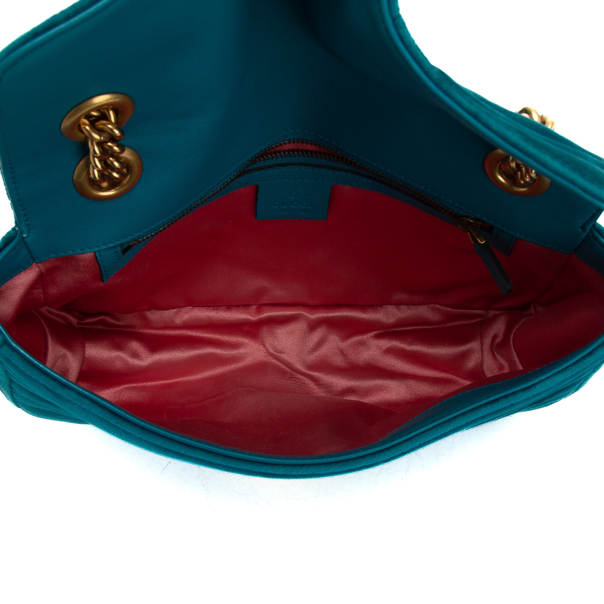 Gucci Velvet Matelasse GG Marmont Small Shoulder Bag