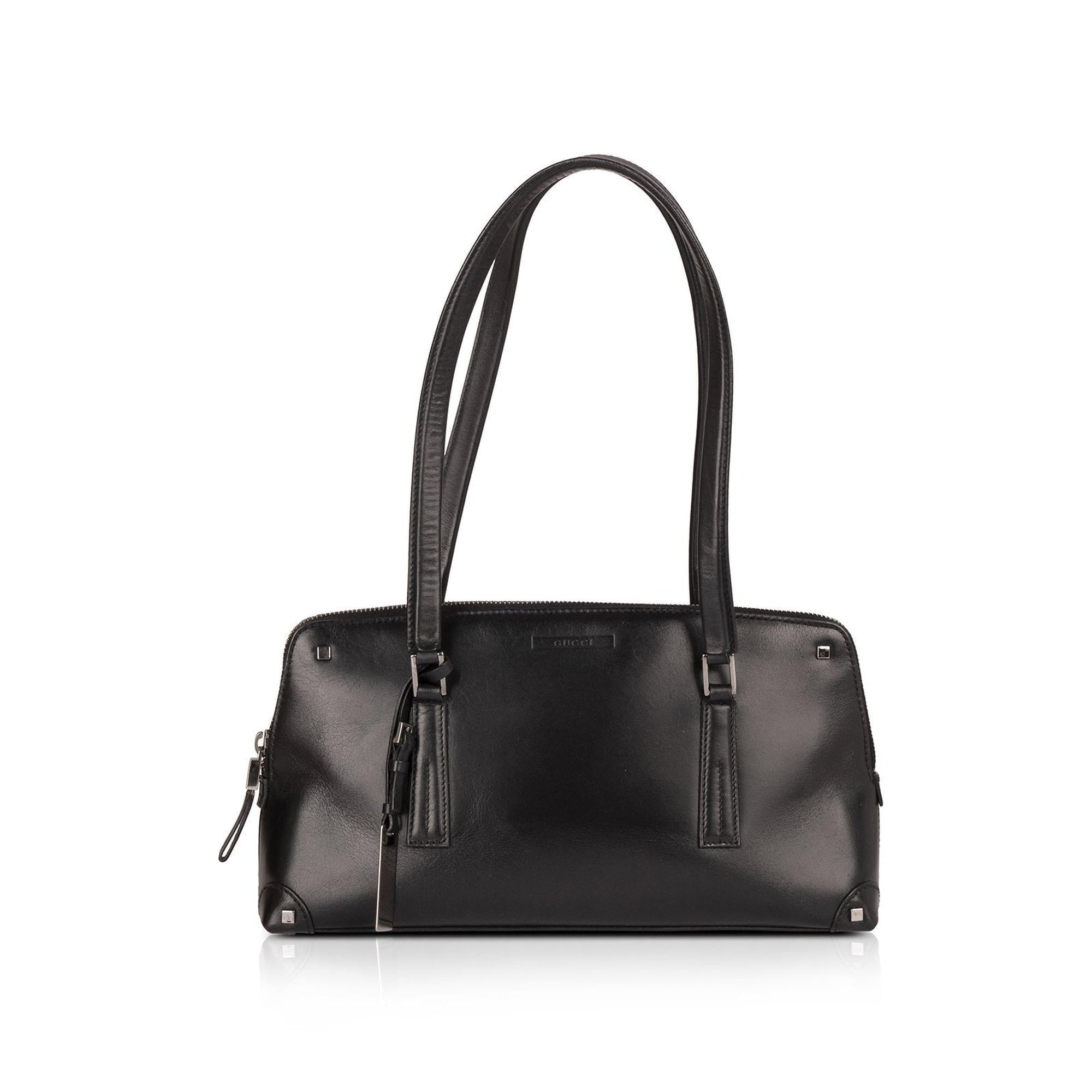 Gucci-Vintage-Black-Leather-