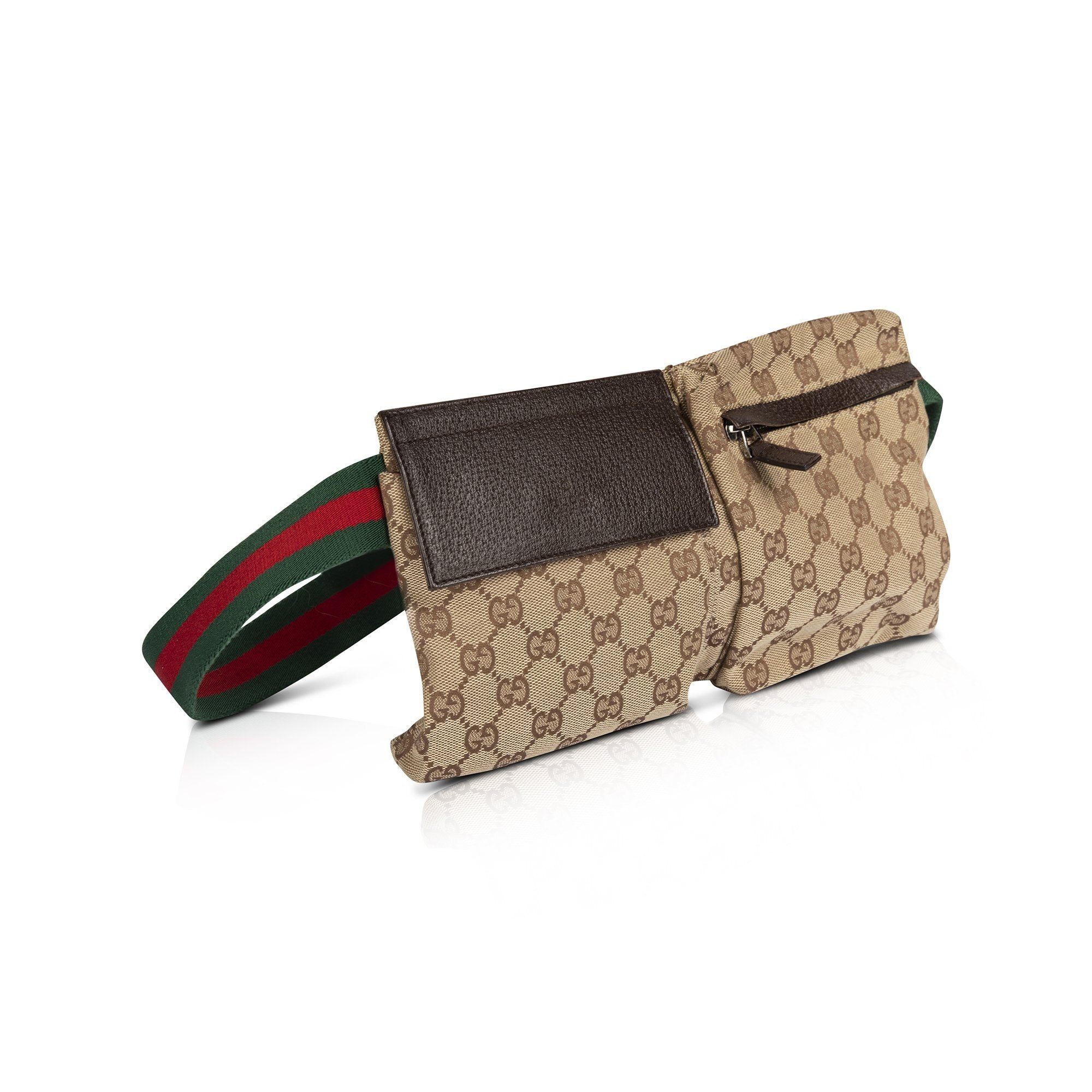 Gucci Vintage GG Canvas Belt Bag
