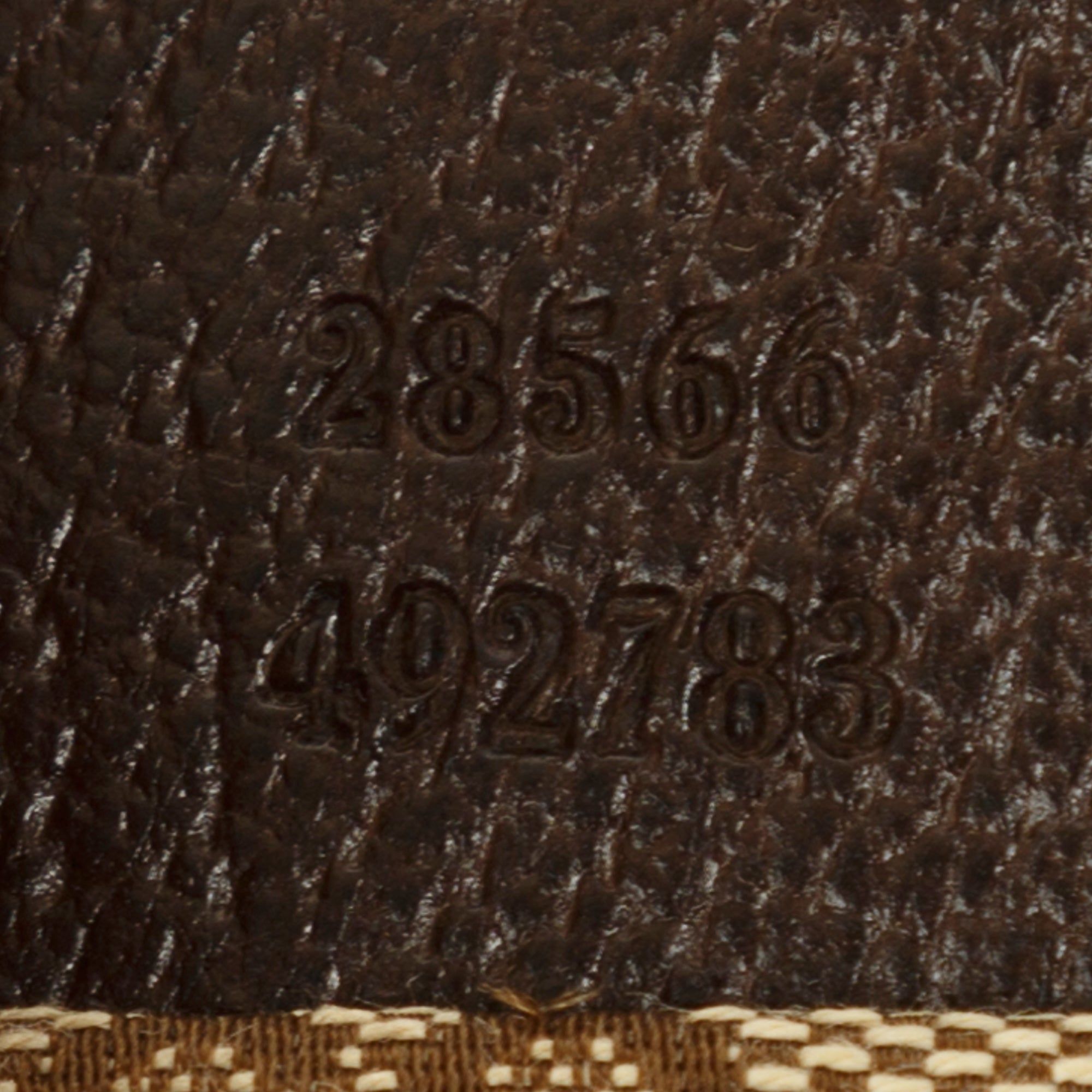 Gucci Vintage GG Canvas Double Belt Bag