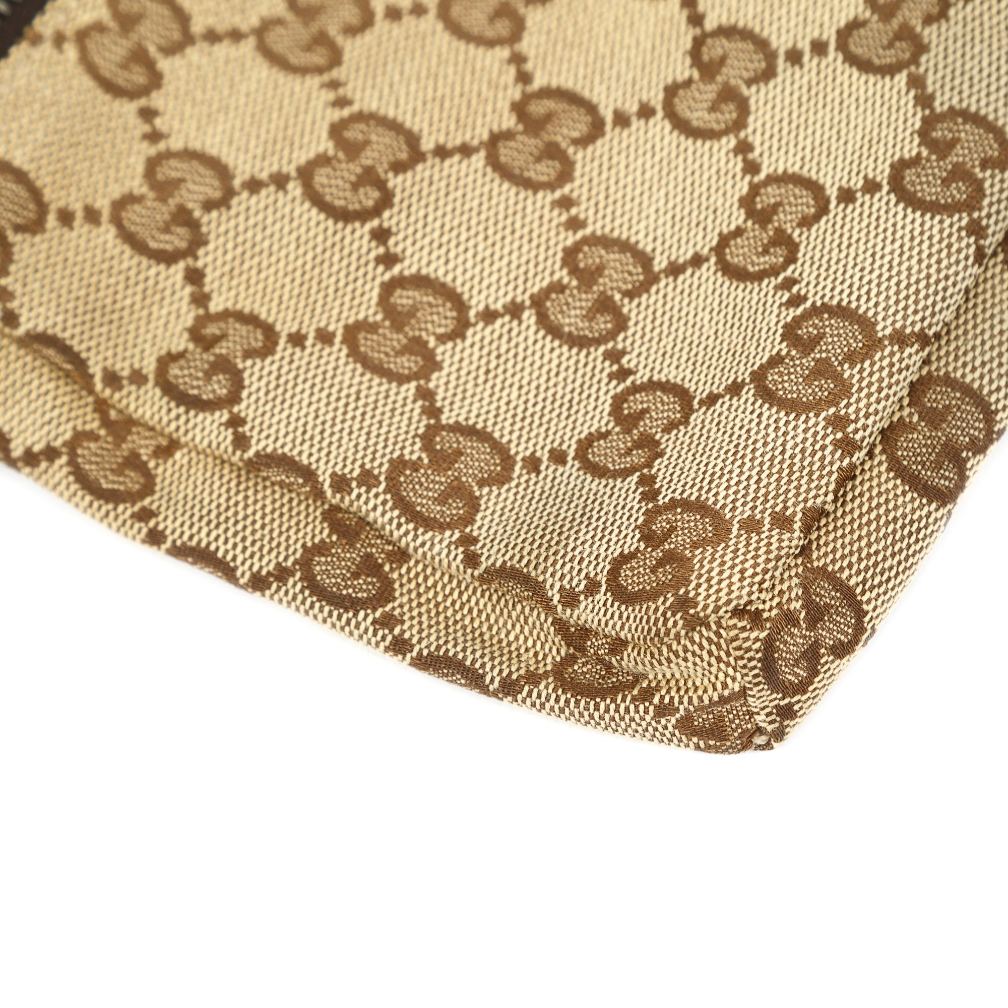 Gucci Vintage GG Canvas Double Belt Bag