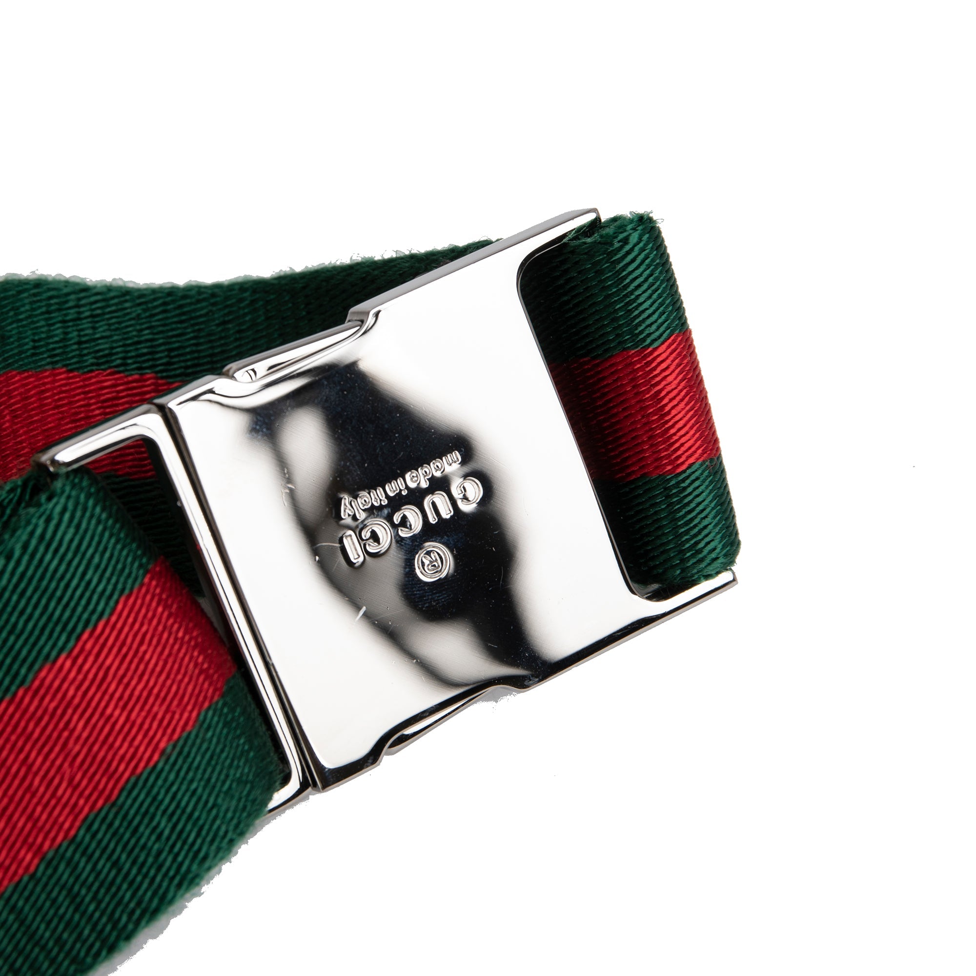 Gucci Vintage GG Canvas Double Belt Bag