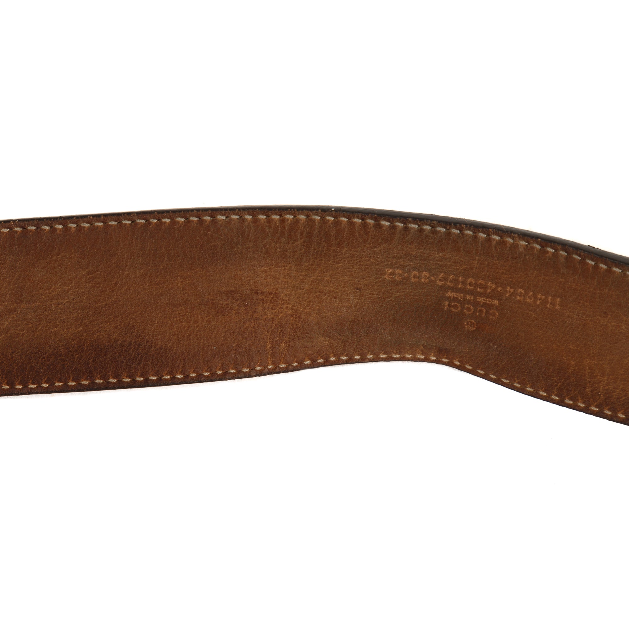 Gucci Web Leather Belt with G Buckle