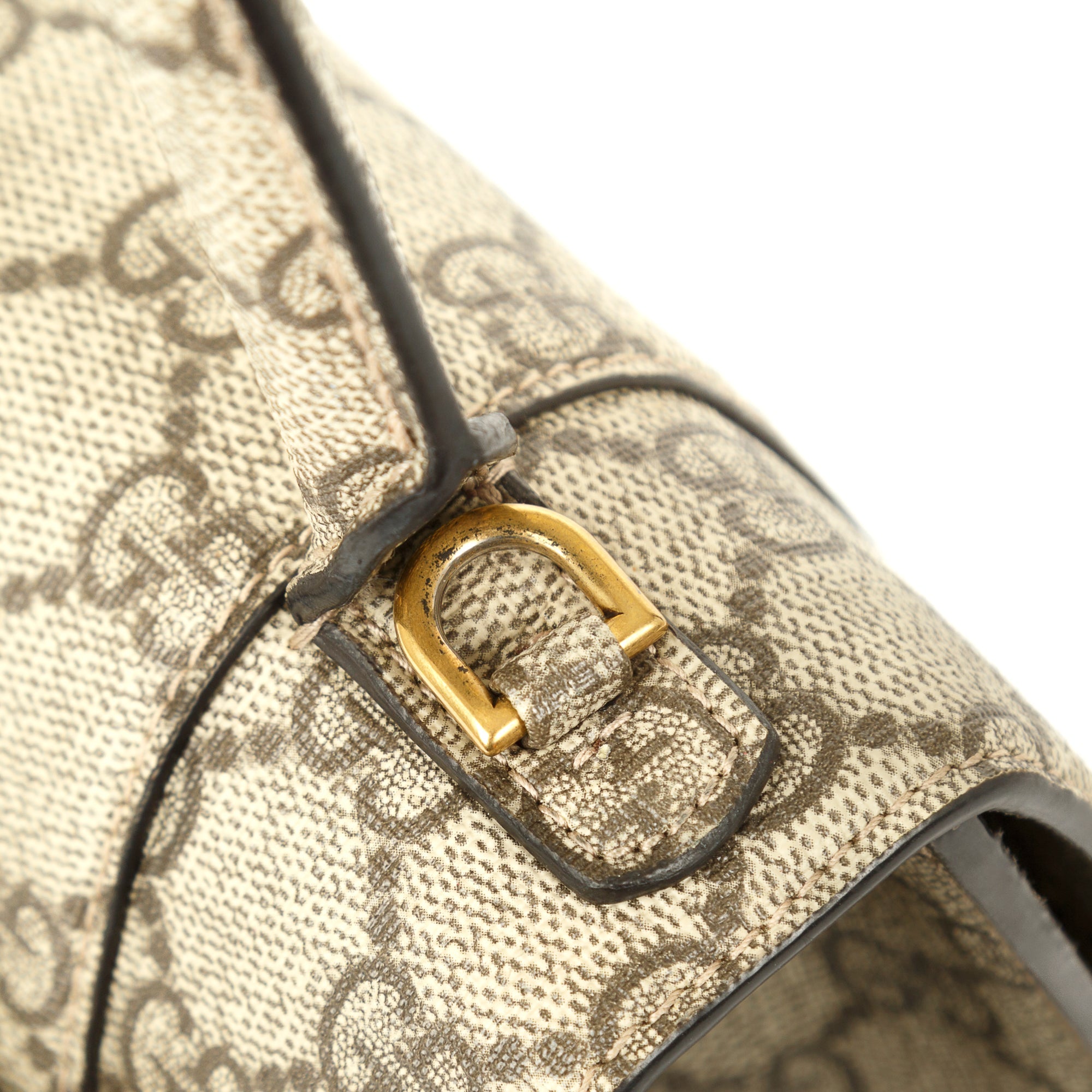 Gucci X Balenciaga The Hacker Project GG Supreme Hourglass Small Top Handle Bag