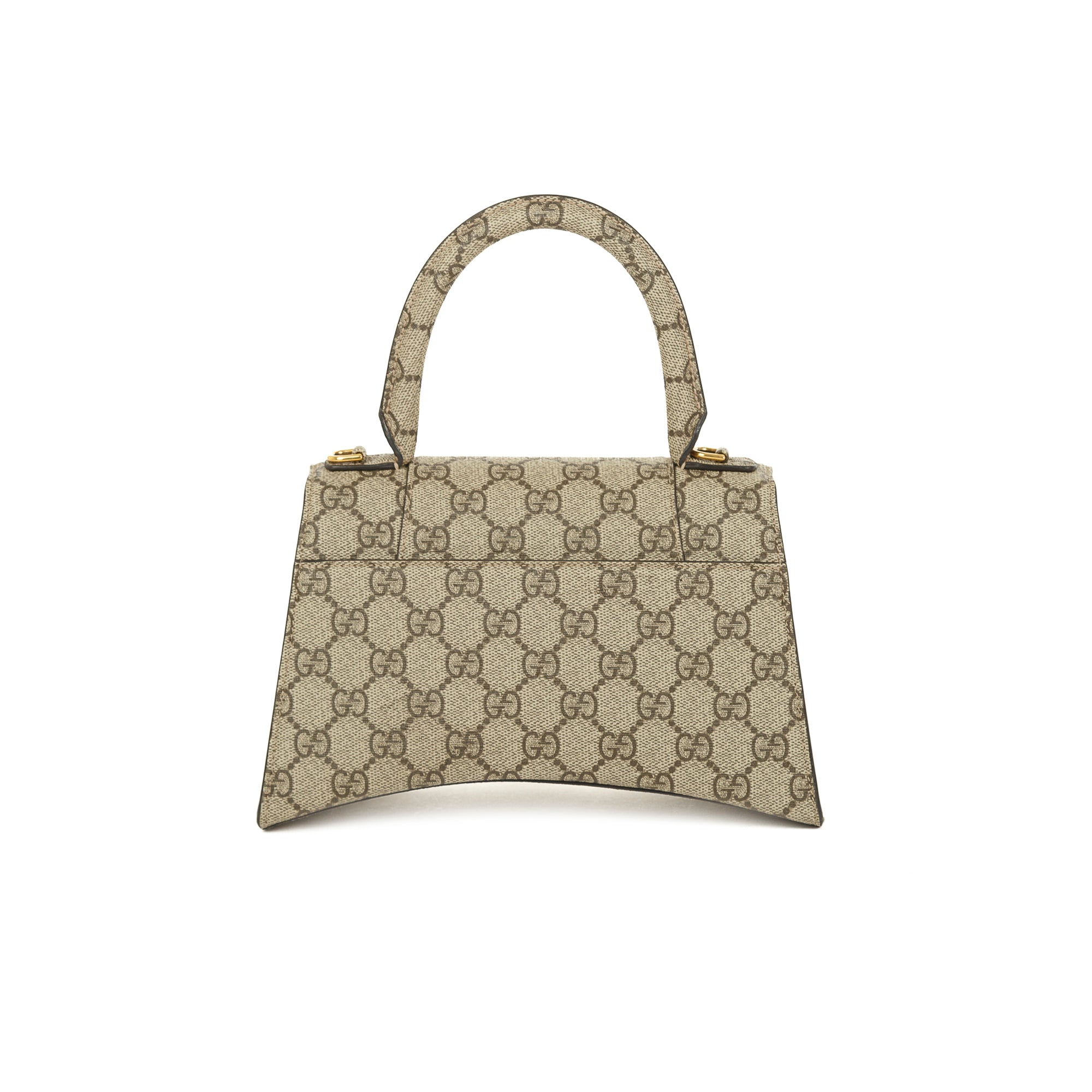 Gucci X Balenciaga The Hacker Project GG Supreme Hourglass Small Top Handle Bag