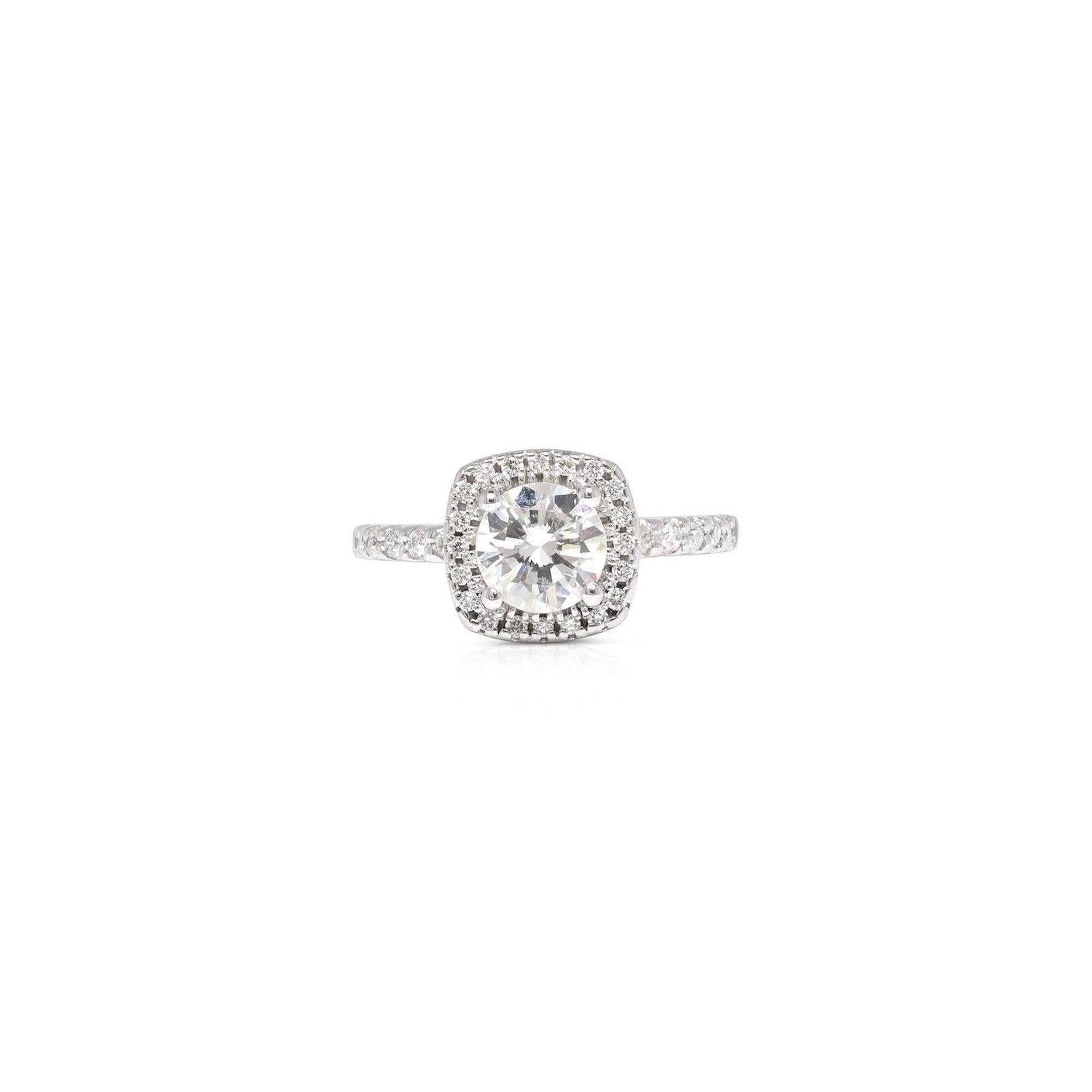 Halo Design 1.00 ct. Round Diamond Engagement Ring