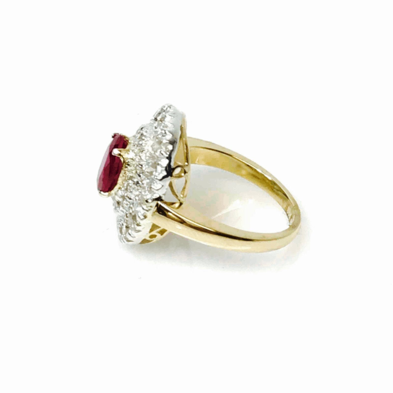 Hand Assembled Oval Top Cocktail Ring