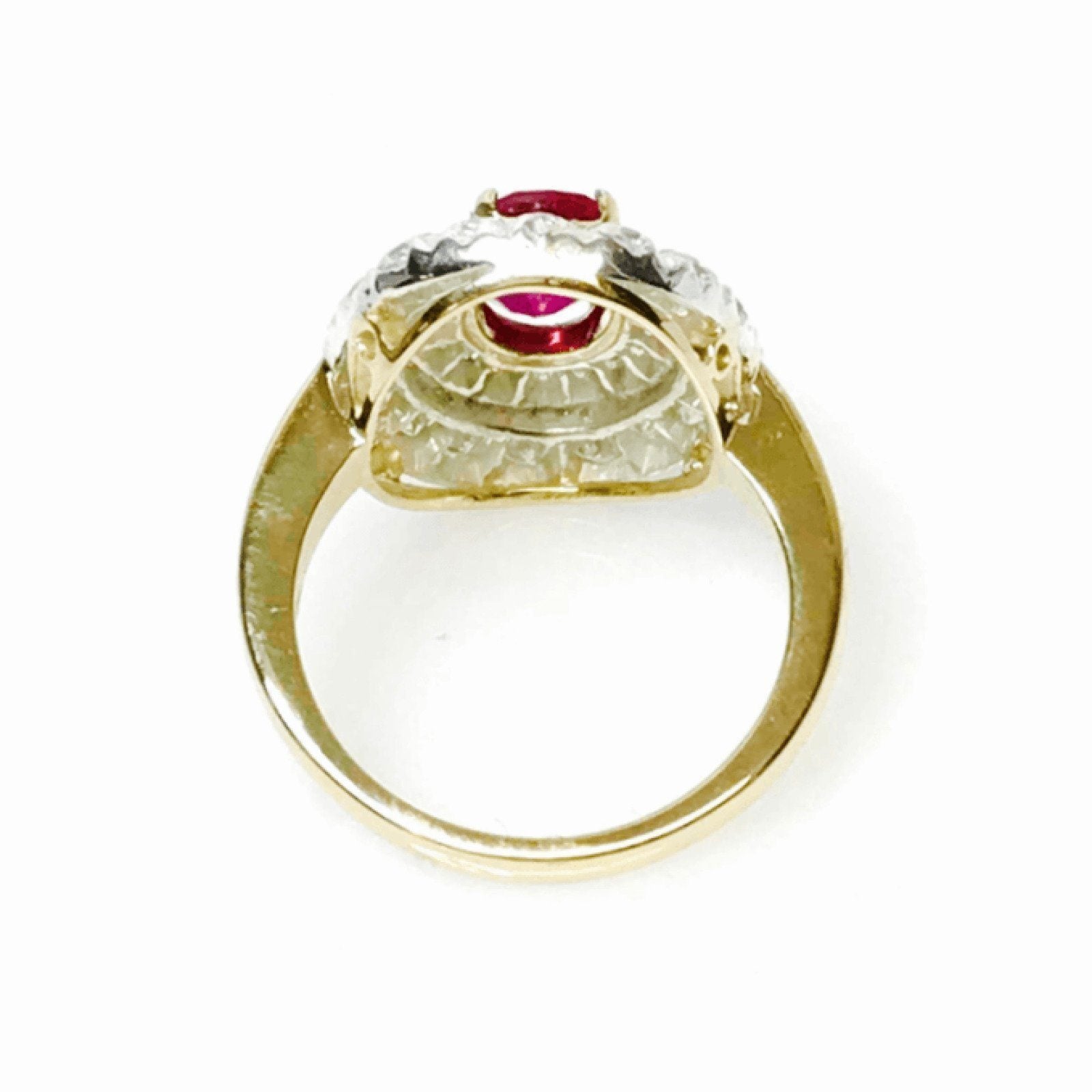 Hand Assembled Oval Top Cocktail Ring