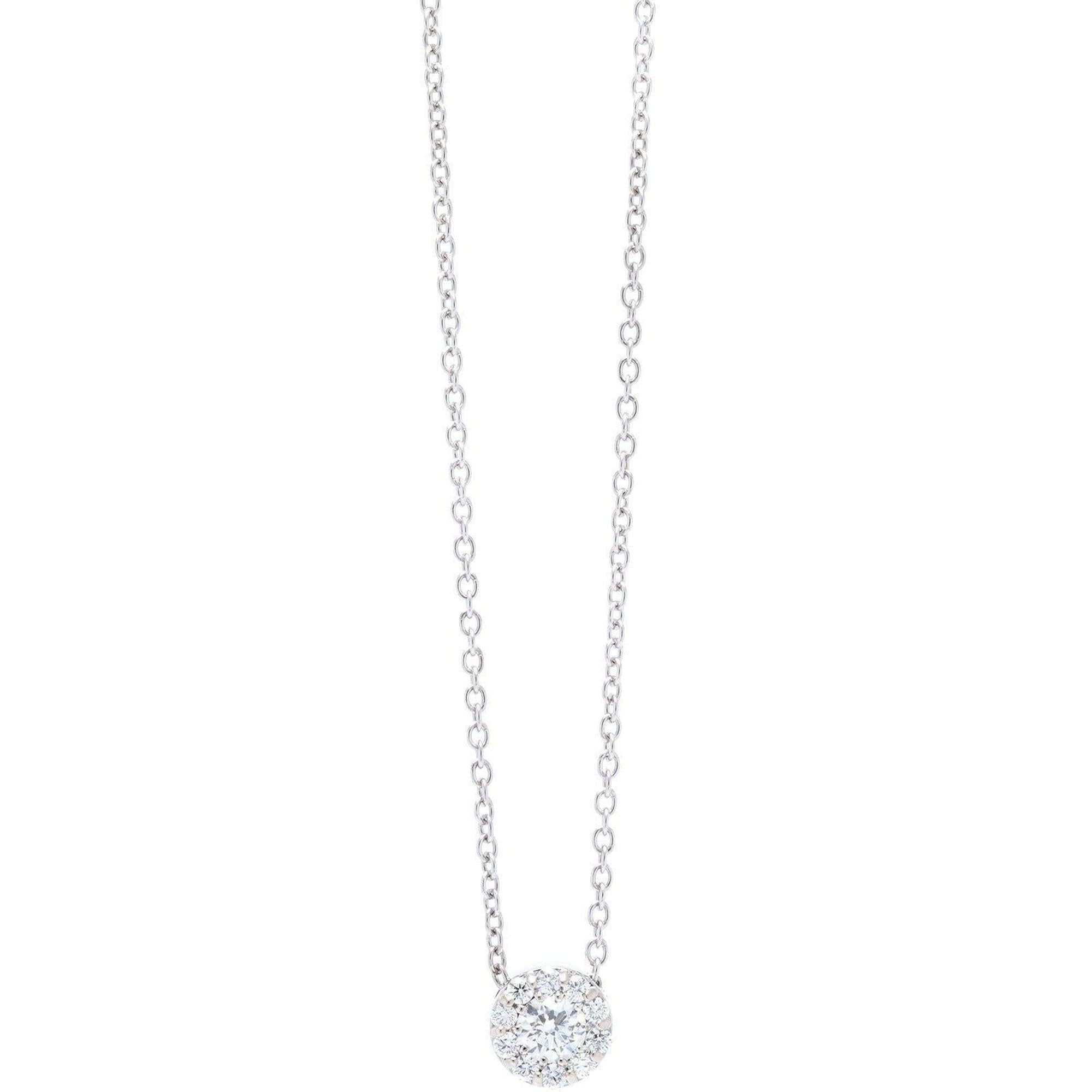 Hearts of Fire Diamond Cluster Pendant Necklace