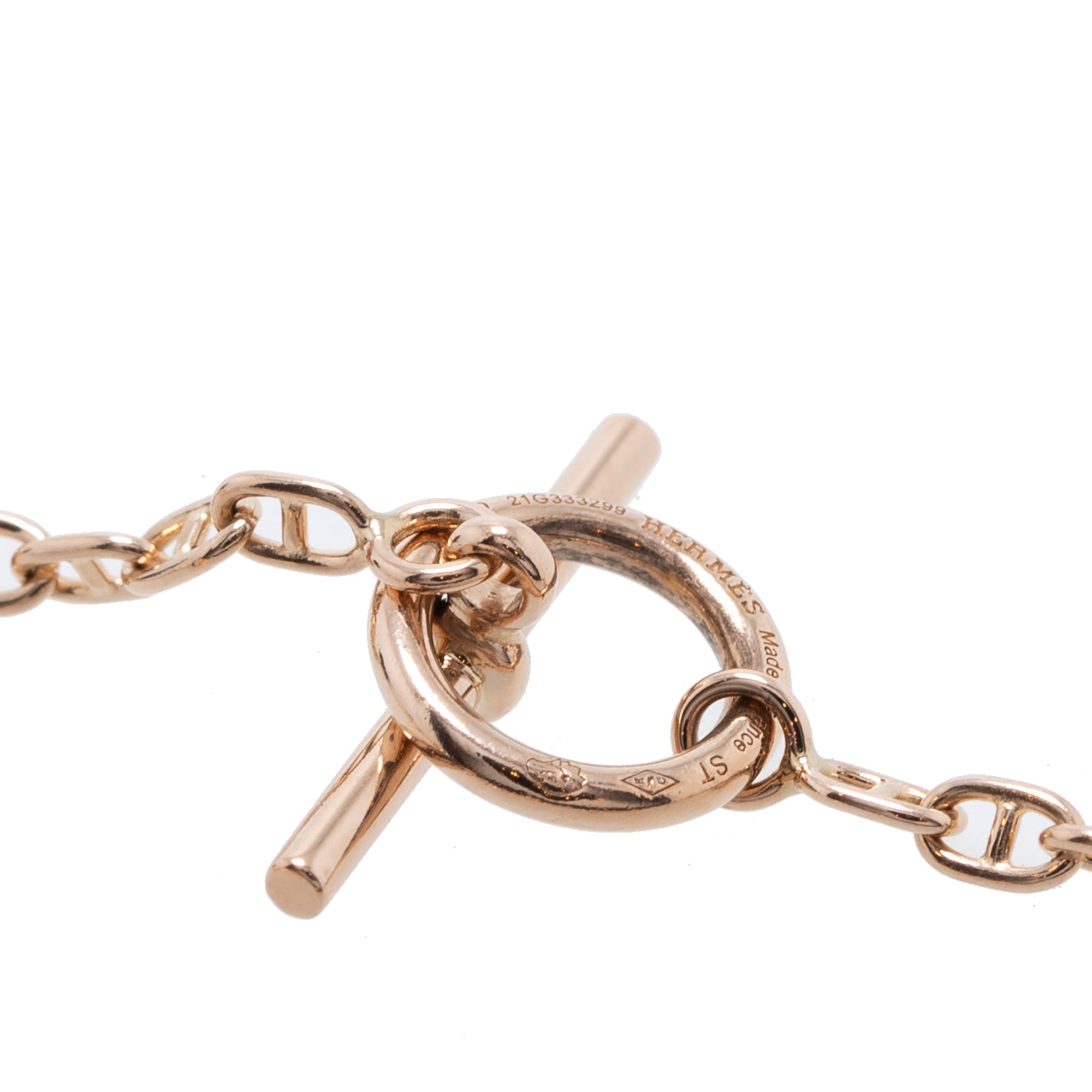 Hermes 18k Rose Gold New Farandole Bracelet, Very Small Model w/ Box