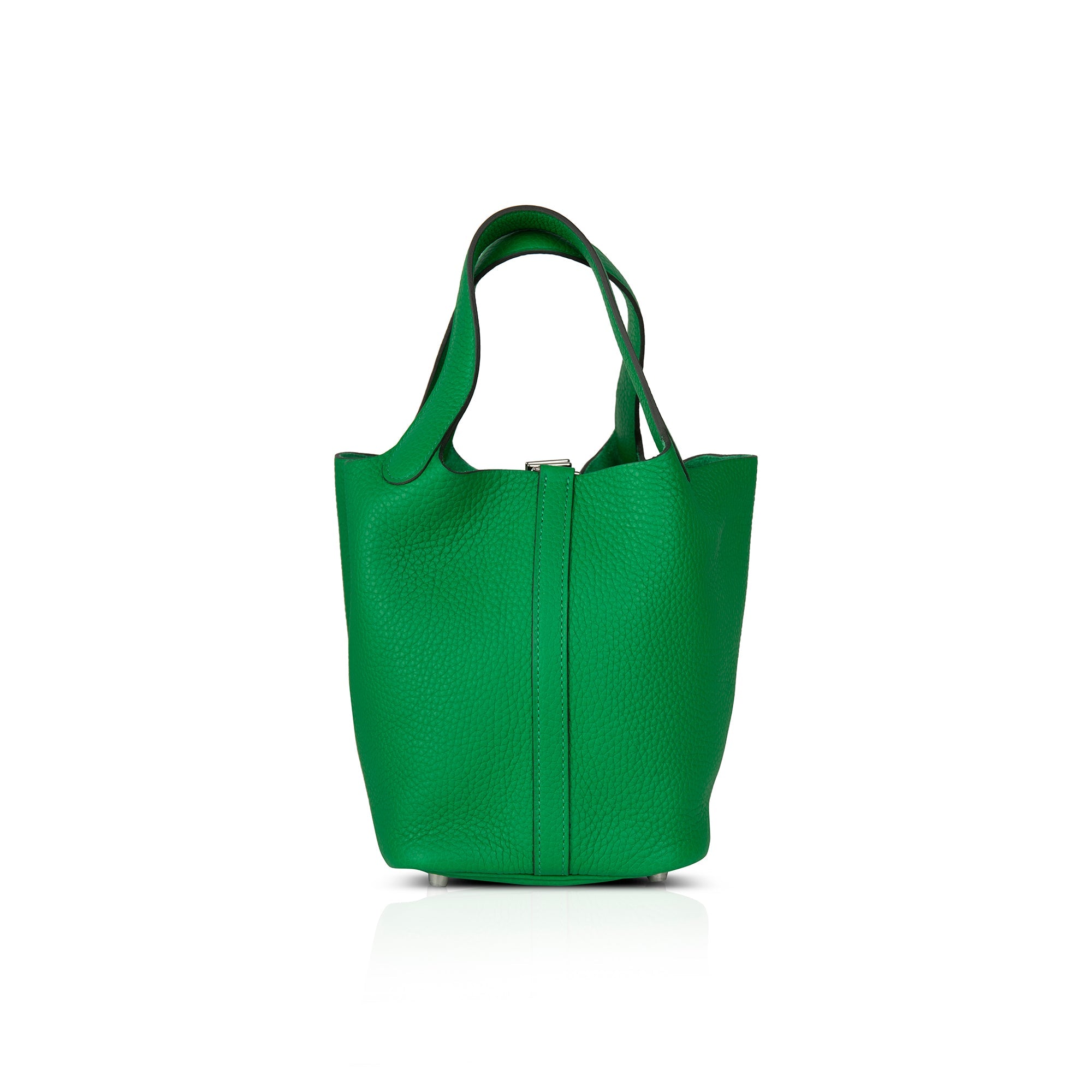 Hermes 2020 Bambou Taurillon Clemence Picotin Lock 18 w/ Box