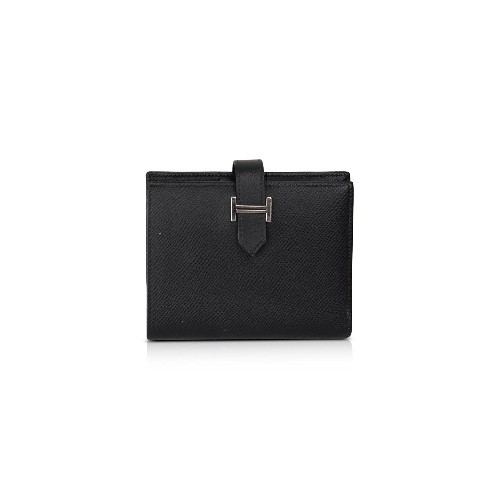 Hermes 2020 Epsom Leather Bearn Compact Wallet