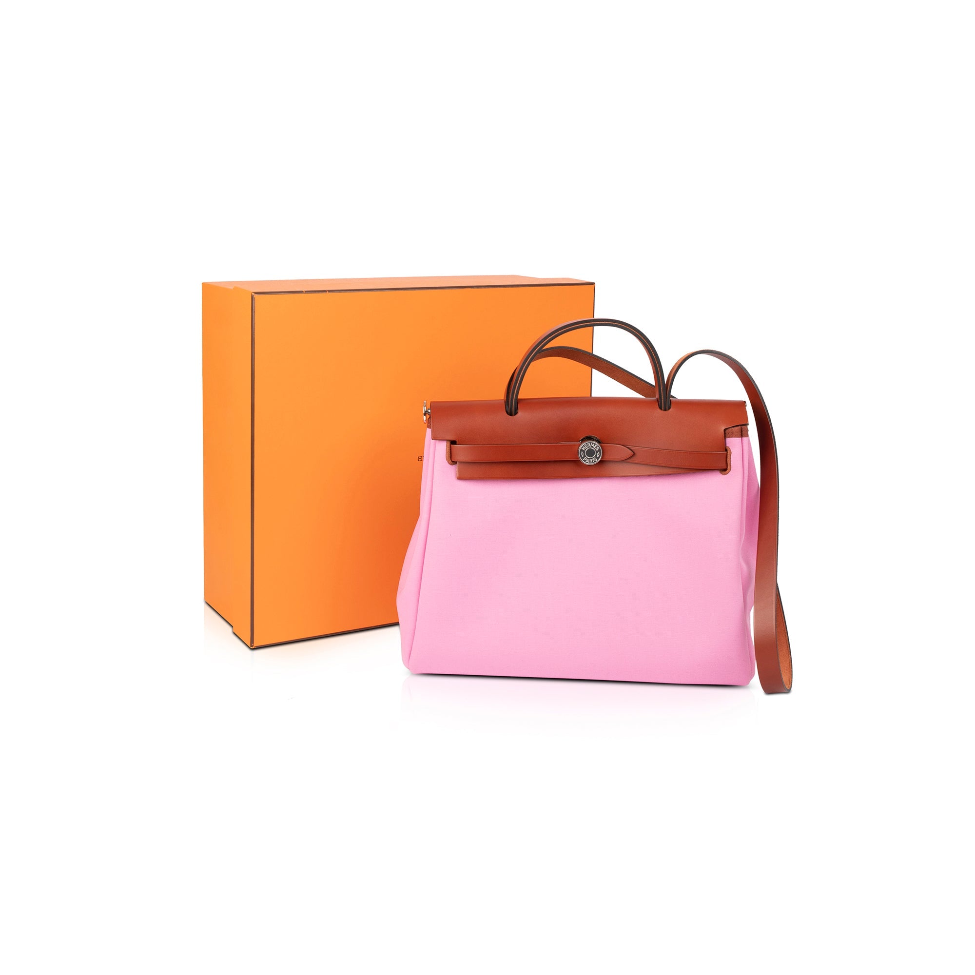 Hermes 2020 Toile Officier & Vache Hunter Herbag Zip Retourne 31 w/ Box & Receipt