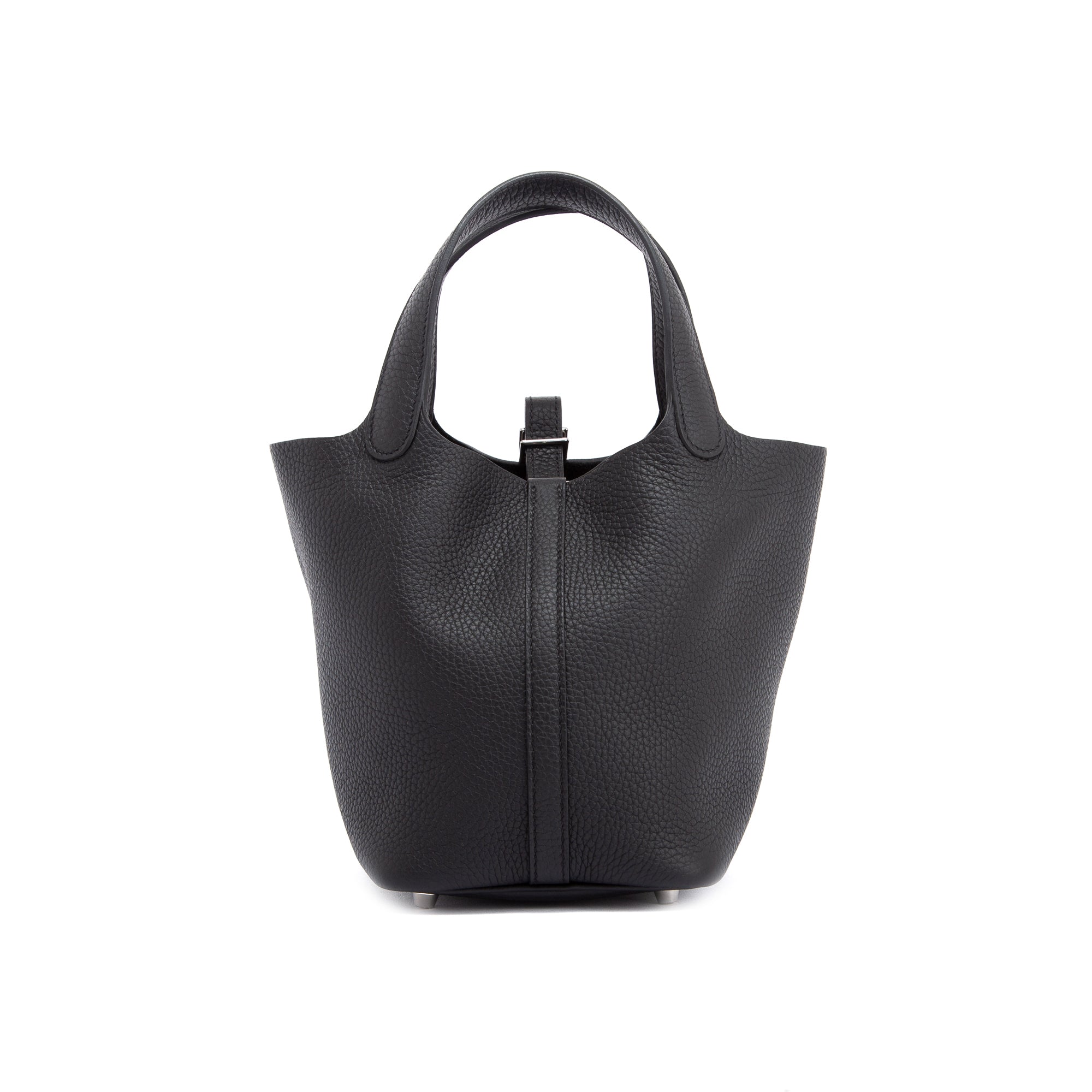 Hermes 2021 Black Taurillon Clemence Picotin Lock 18 w/ Box