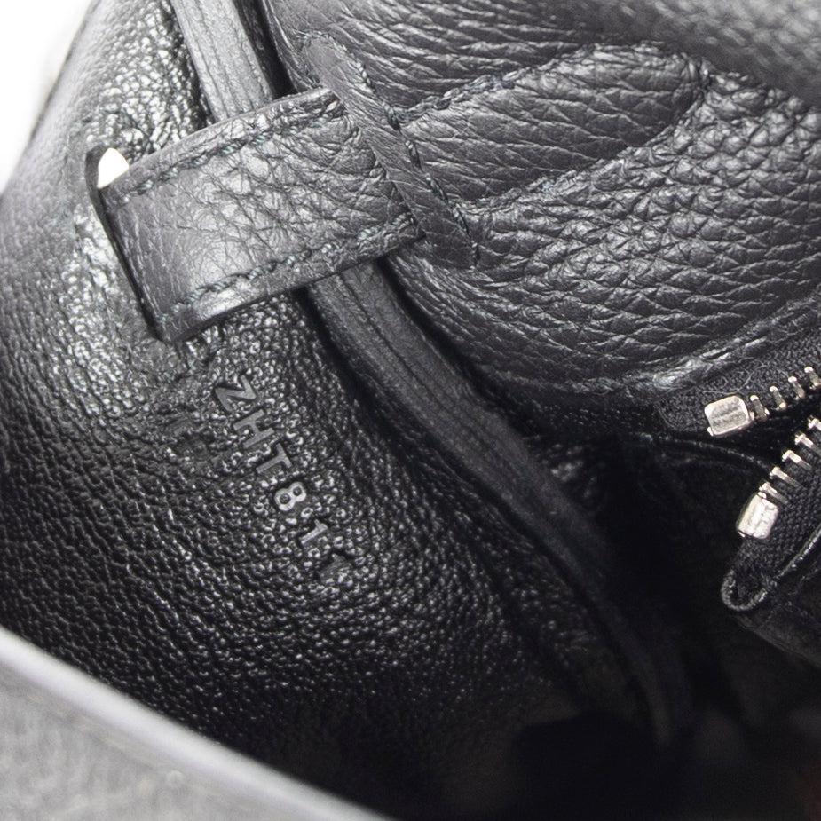 Hermes 2021 Black Togo Kelly II Retourne 25 w/ Box