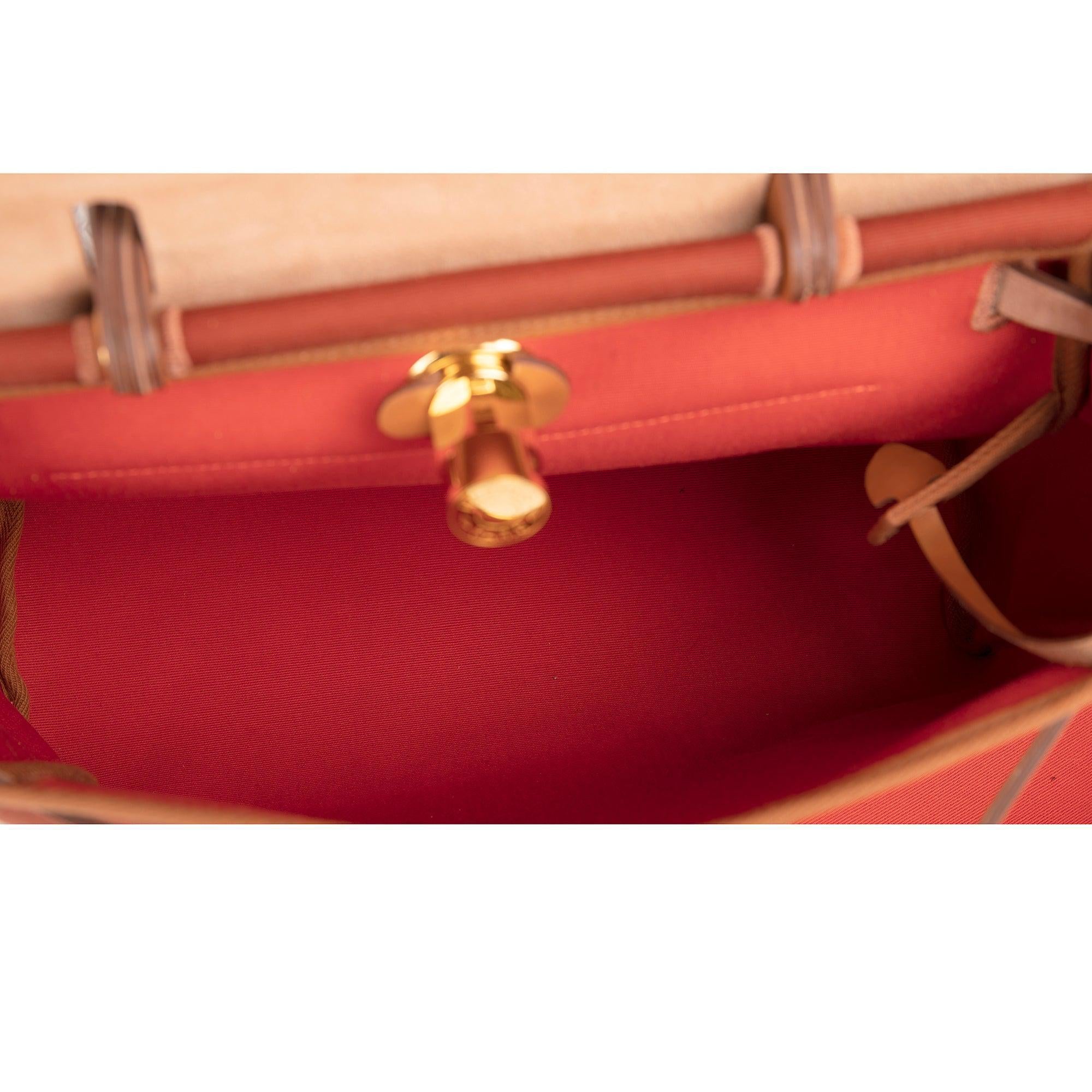 Hermes 2022 Toile Officier Vache Hunter Verso Herbag Zip Retourne 31