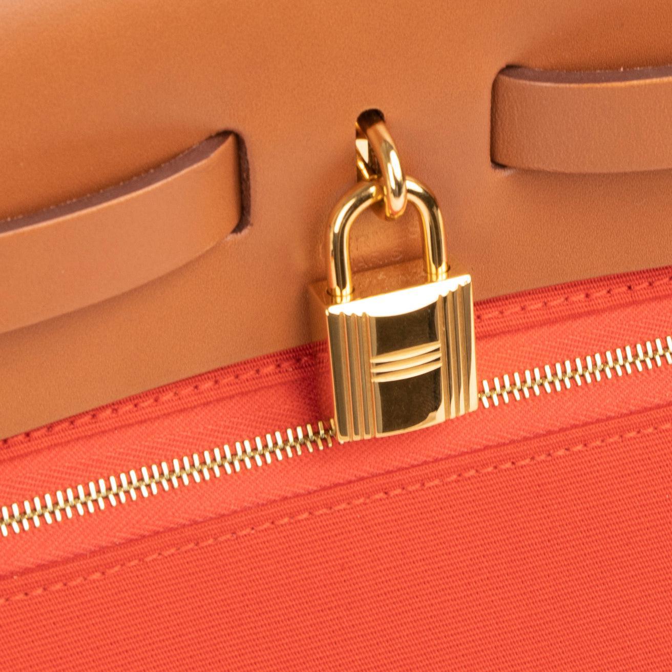 Hermes 2022 Toile Officier Vache Hunter Verso Herbag Zip Retourne 31