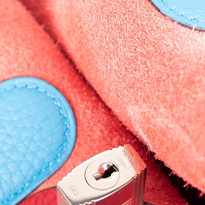 Hermes 2022 Tricolor Clemence Picotin Lock 22 Casaque Bag w/ Box & Receipt