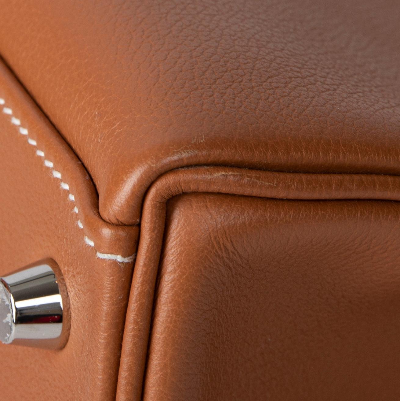 Hermes Barenia Kelly Retourne 32 w/ Wide Kelly Strap & Box