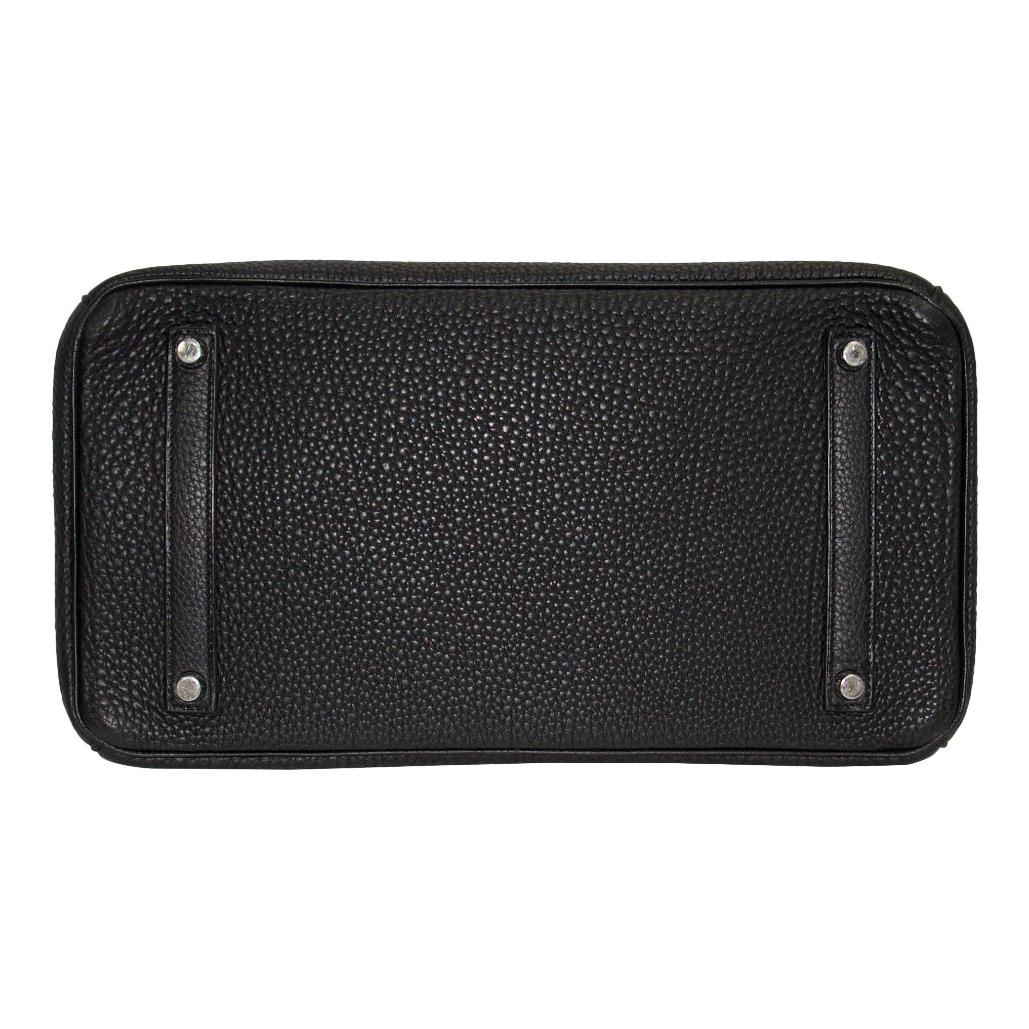 Hermes Black Clemence Birkin 35