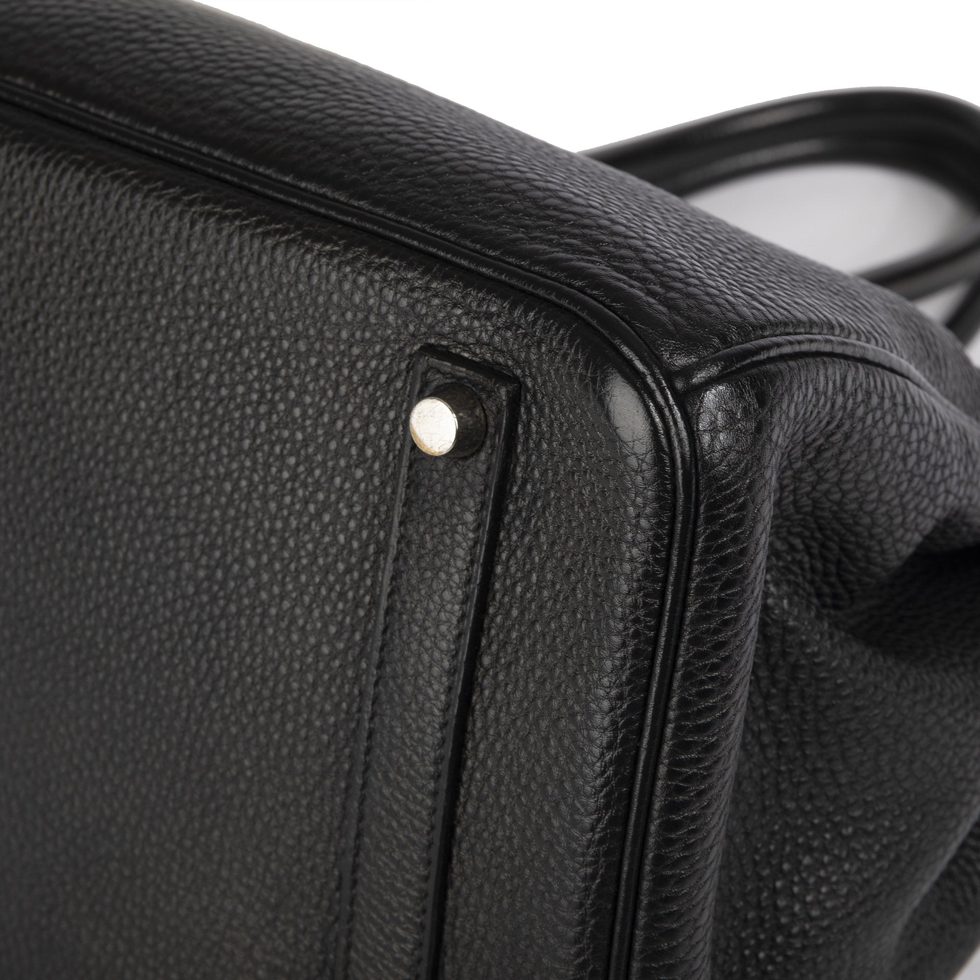 Hermes Black Clemence Birkin 35