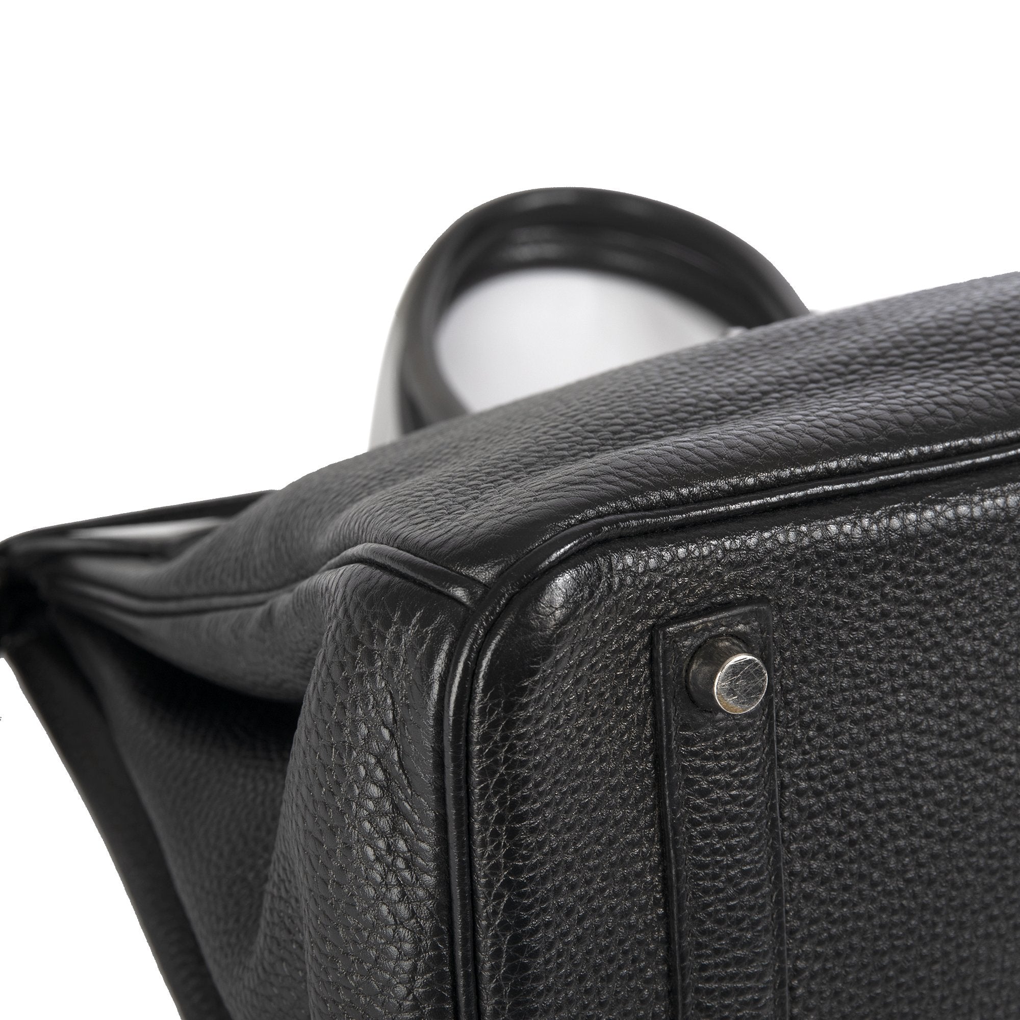 Hermes Black Clemence Birkin 35