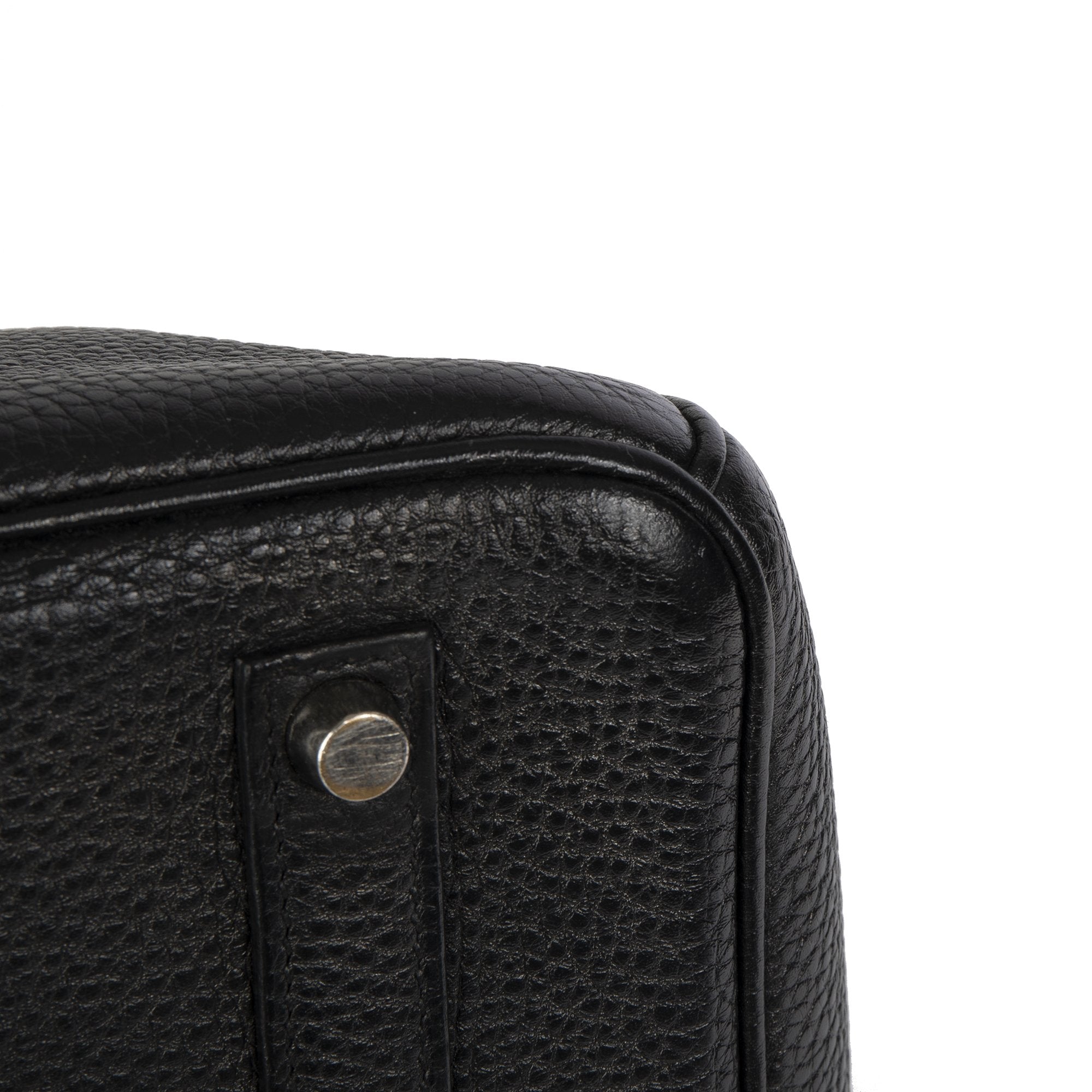 Hermes Black Clemence Birkin 35