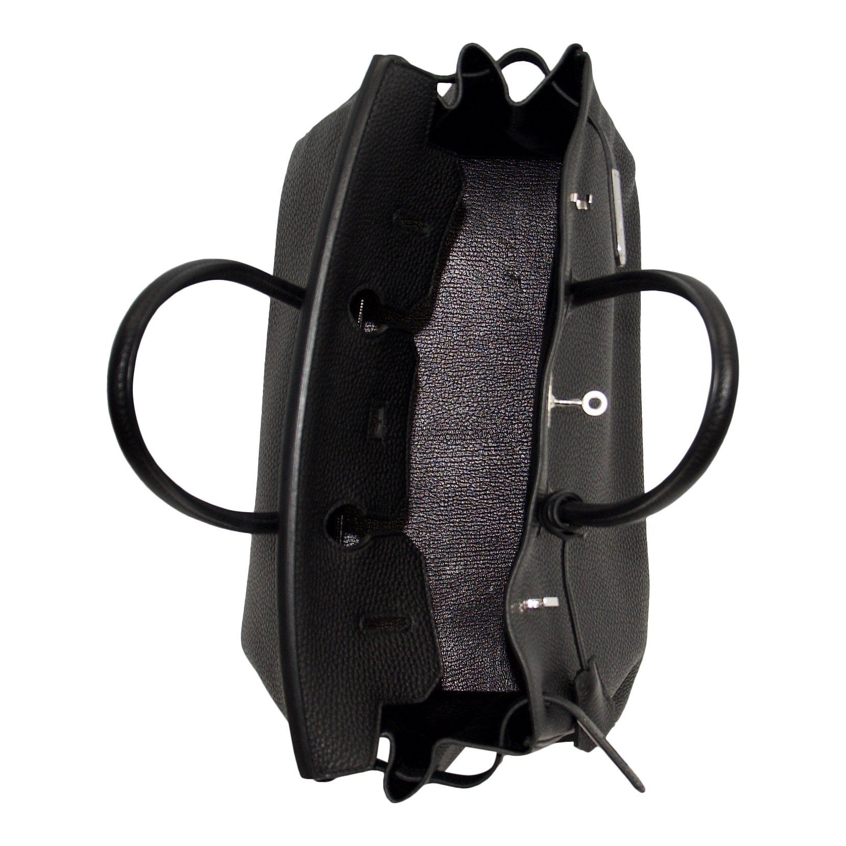 Hermes Black Clemence Birkin 35