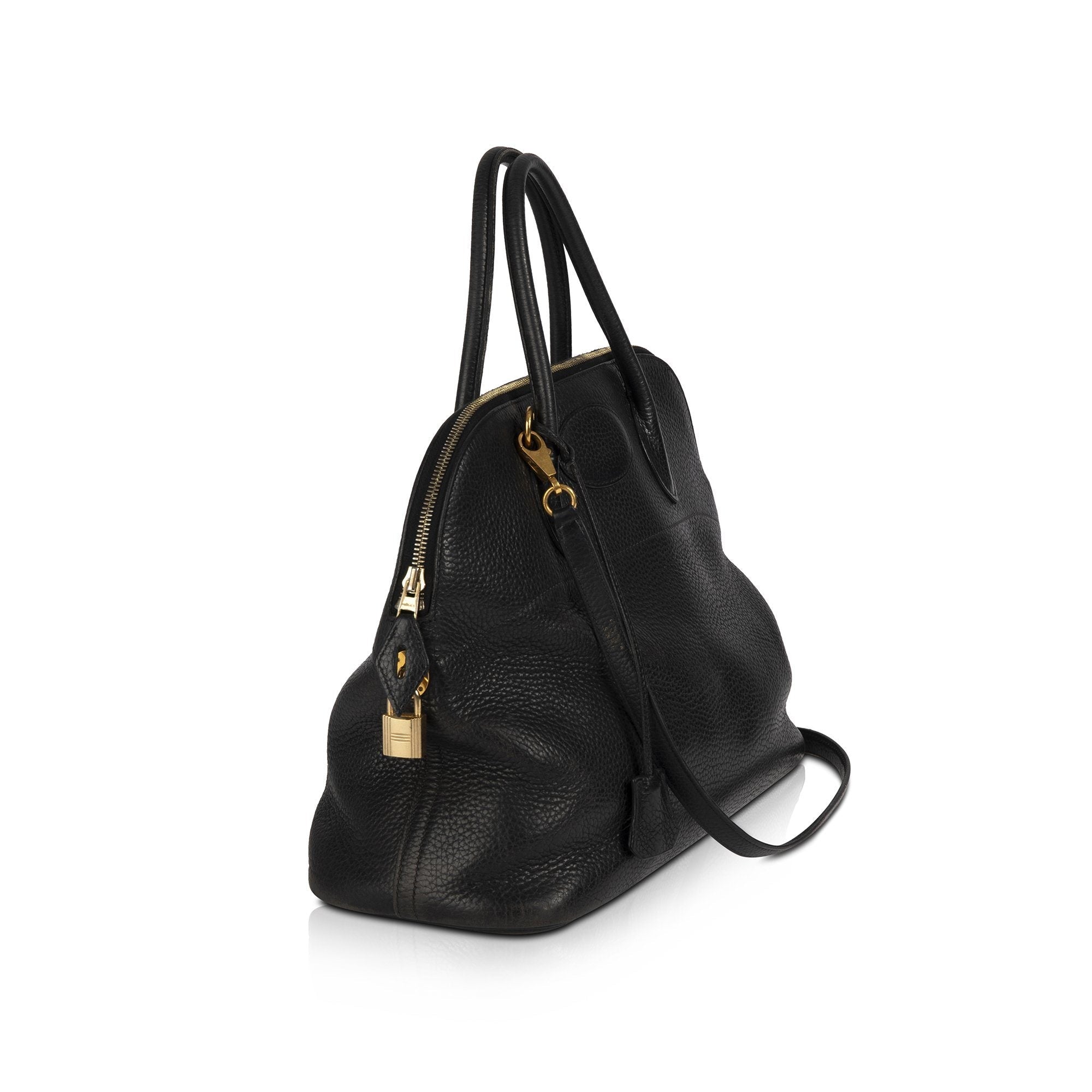 Hermes Black Clemence Bolide 35