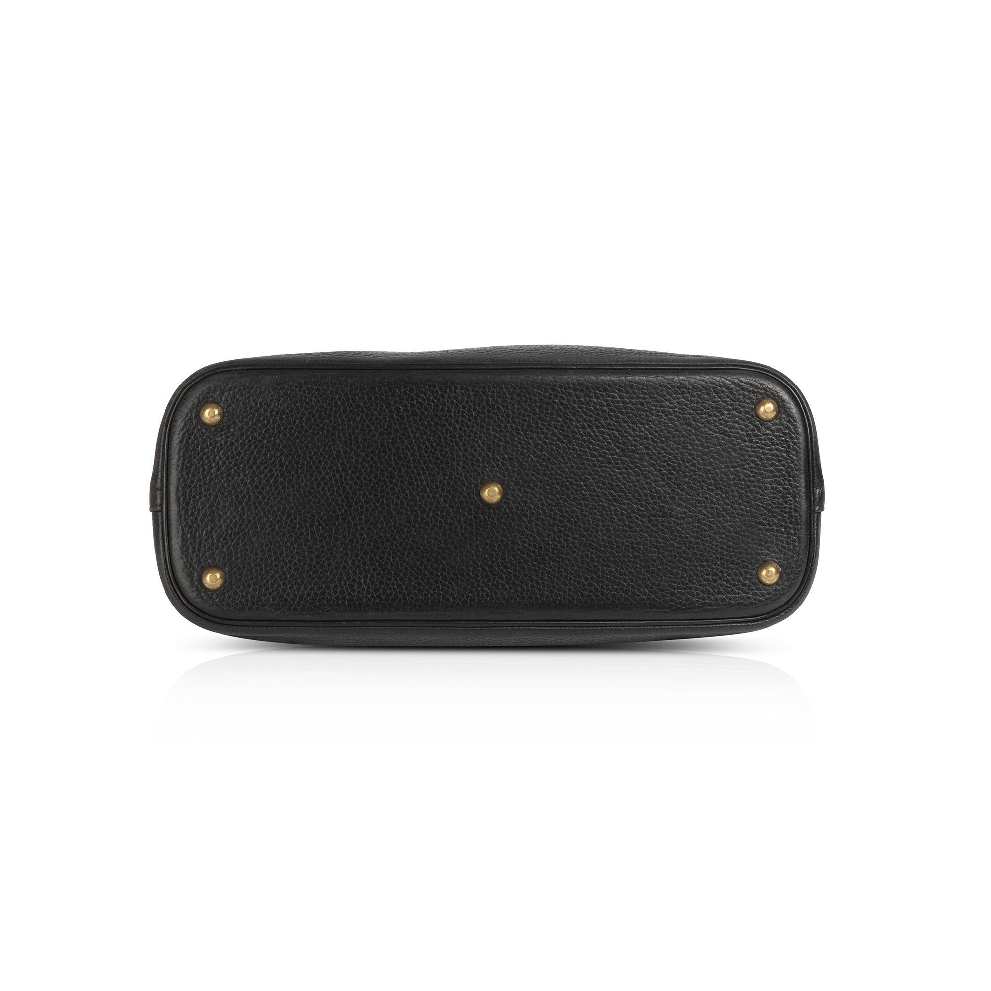 Hermes Black Clemence Bolide 35