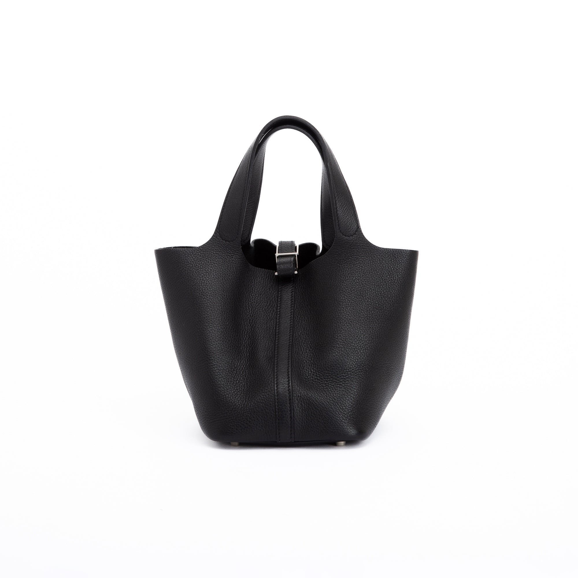 Hermes Black Togo Picotin 18
