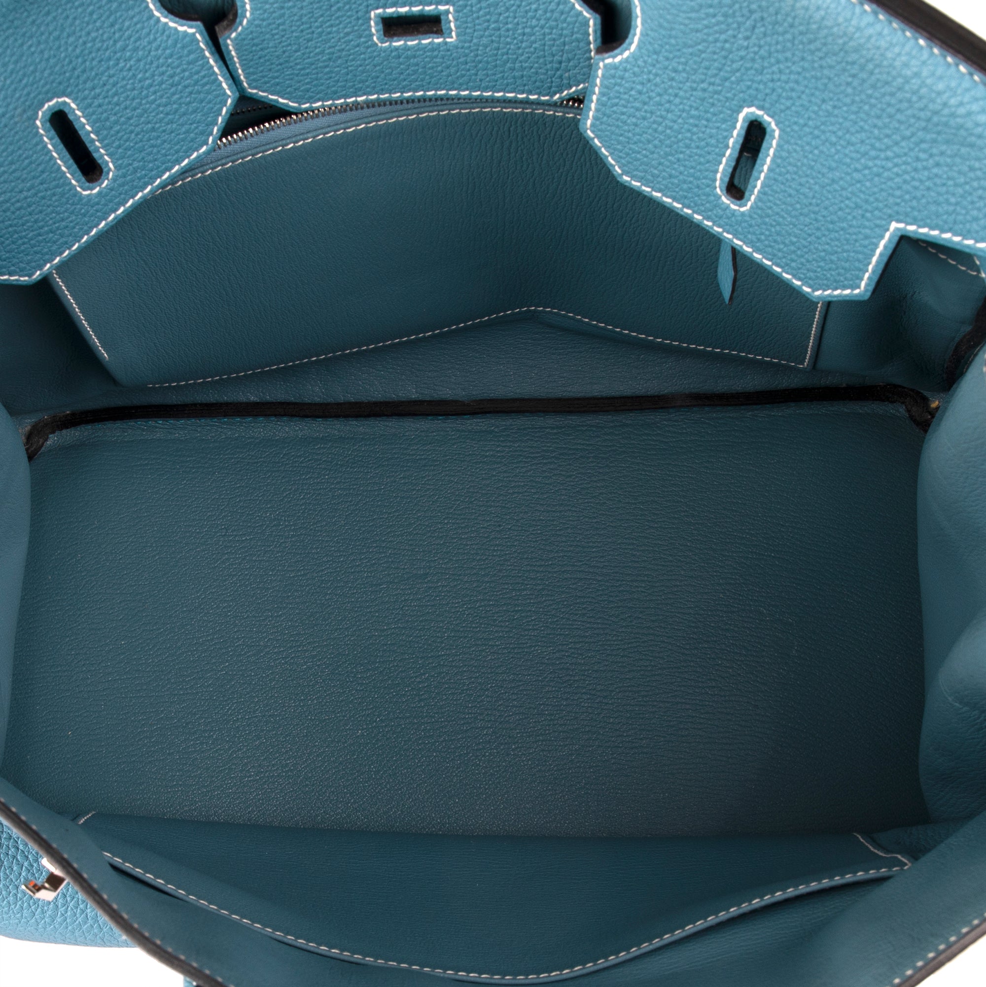 Hermes Bleu Jean Togo Birkin 35 w/ Box